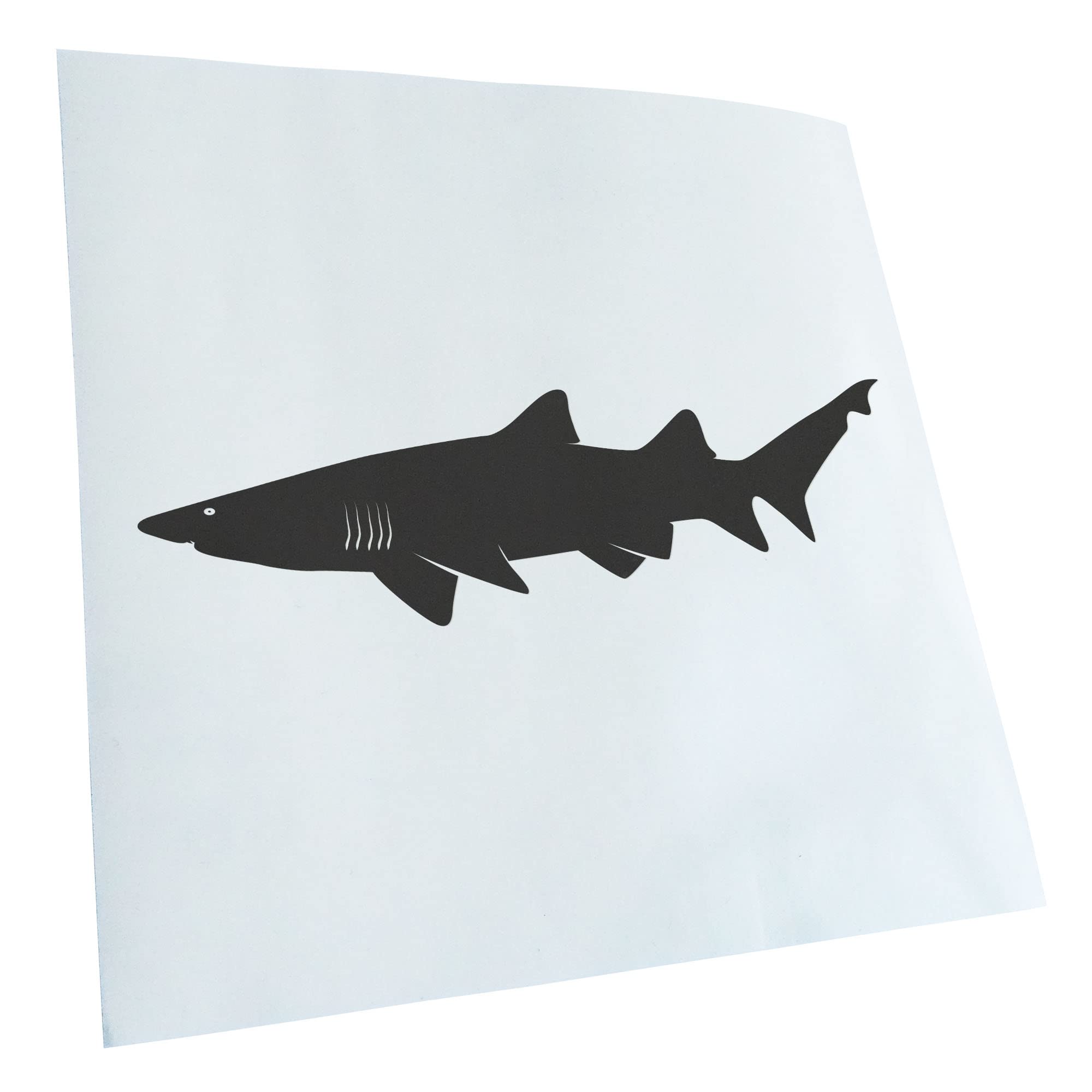 Kiwistar - Car Sticker - Shark Predator Fish Profile for Car, Laptop, Bike, Truck, Motorcycle Multicolor JDM Decal Racing