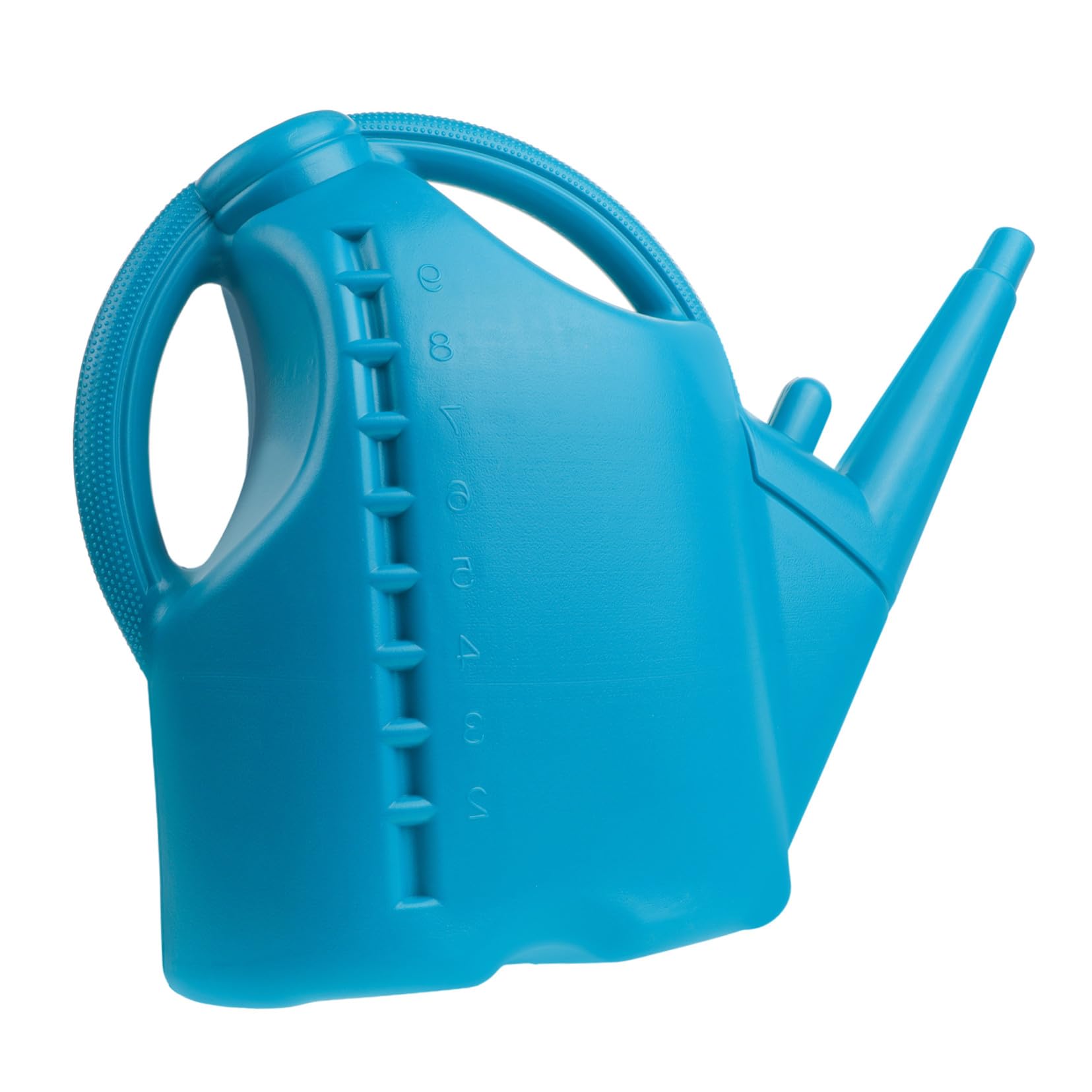 GALPADA 10l Gießkanne aus Kunststoff mit Langem Auslauf und Skala Präzises Gießen für Pflanzen im Garten und Badezimmer Blau Leichte Wasserflasche für Einfache Bewässerung