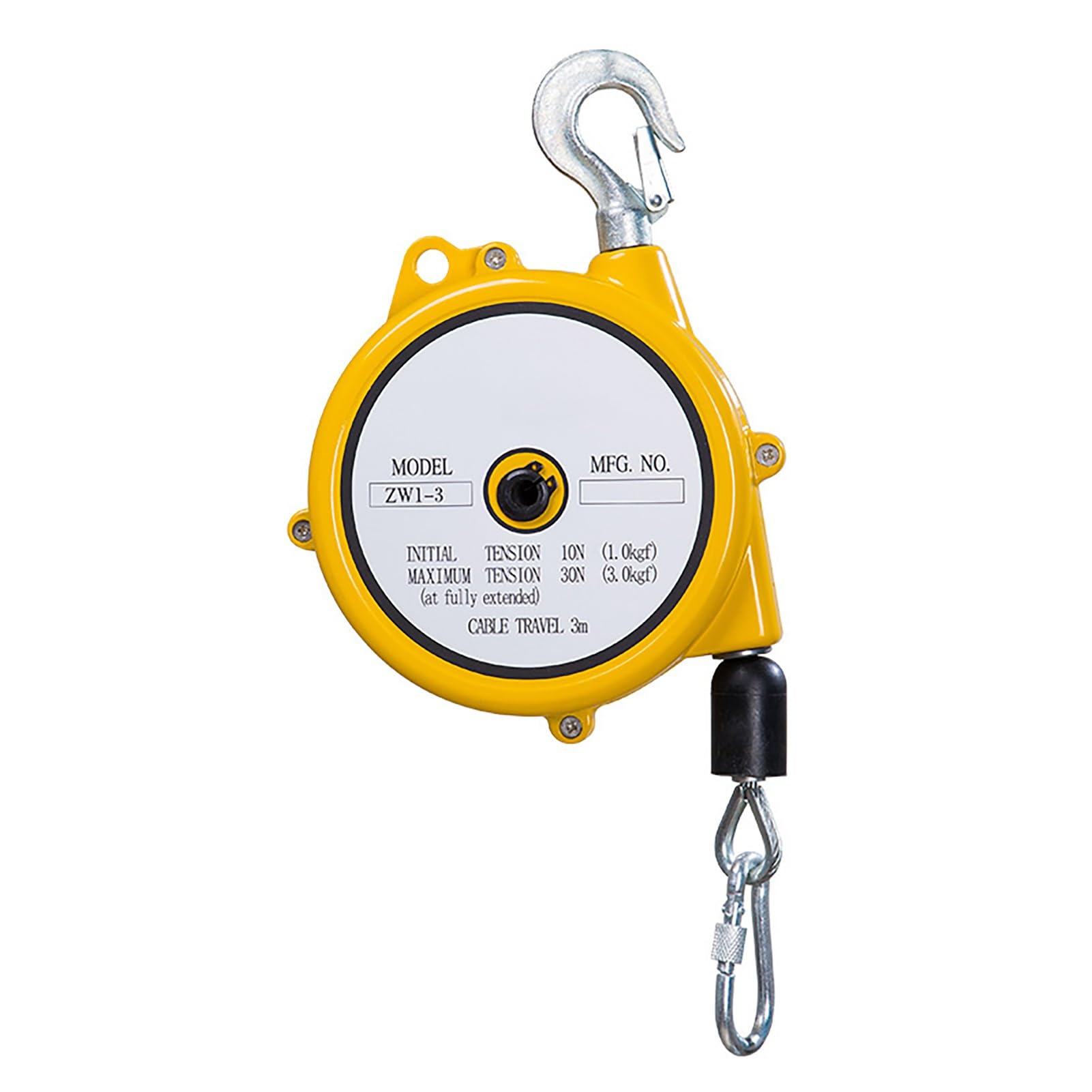Rohcghc One Color Spring Balancer, Spring Balancer Heavy Duty, Retractable For Assembly Line Auline Automobile Mold, Parts Welding Wire Rope Length(3M1-3Kg)