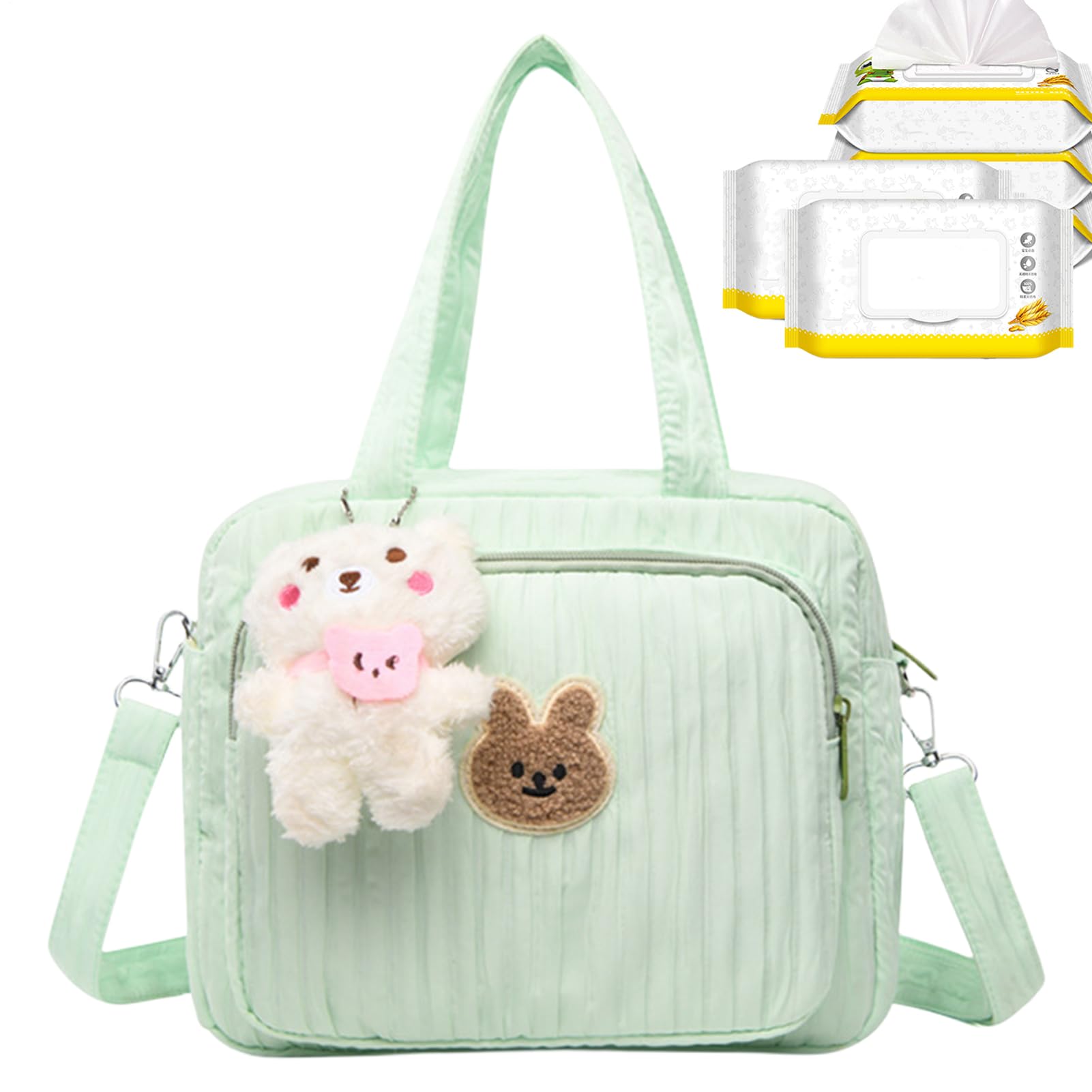 Diaper Bag Tote - Large Nursery Organizer, Baby Storage Baskets, Multi-Functional Diaper Holder, Car Seat Nursery Bin, Stylish Mom Carryall | esentials Baby Organizer for Travel and Daily Use