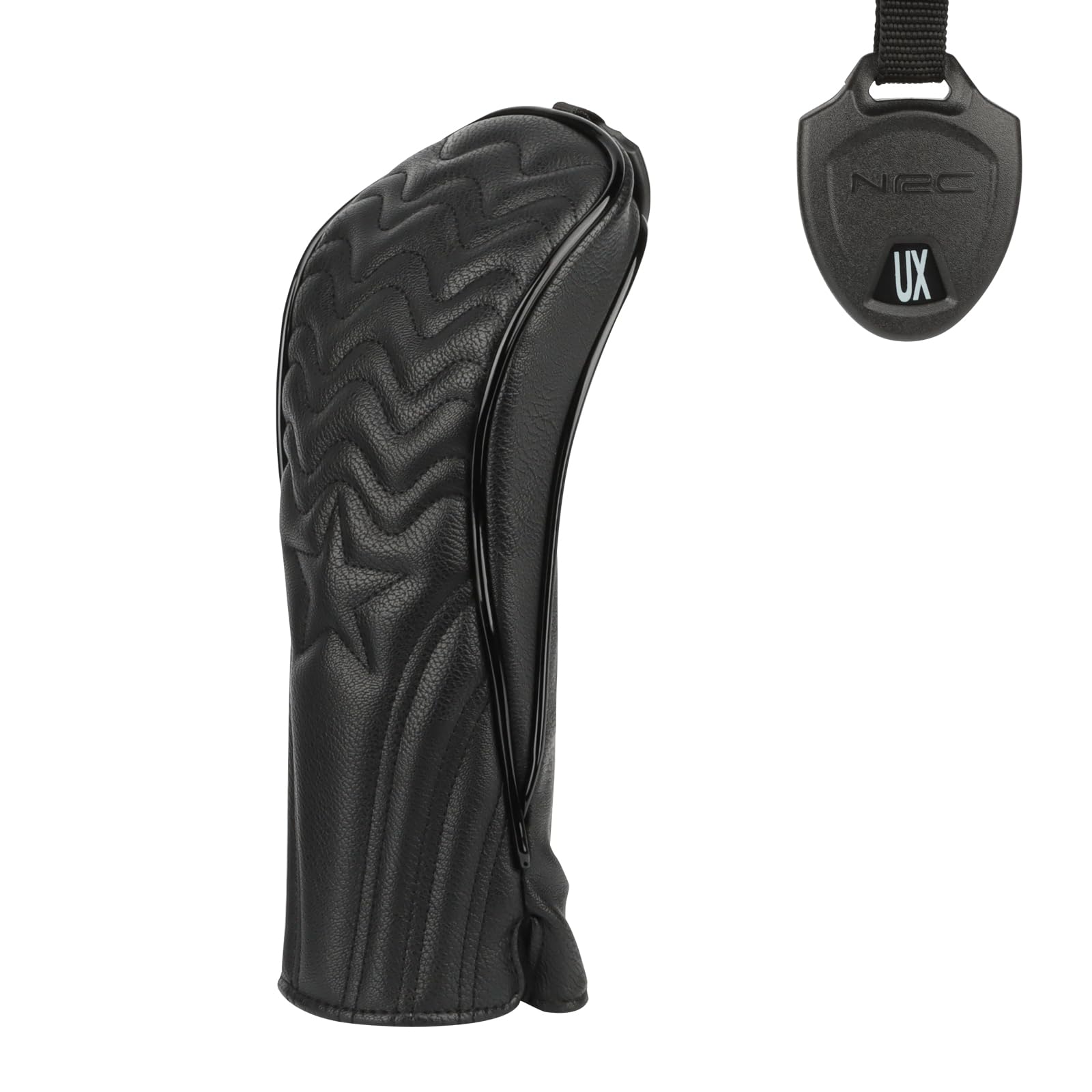 4pcs or 1pc Golf Club Head Covers for Woods, Driver, Fairway, Hybrid – Premium PU Leather with Interchangeable Tags & Magnetic Blade and Mallet Putter