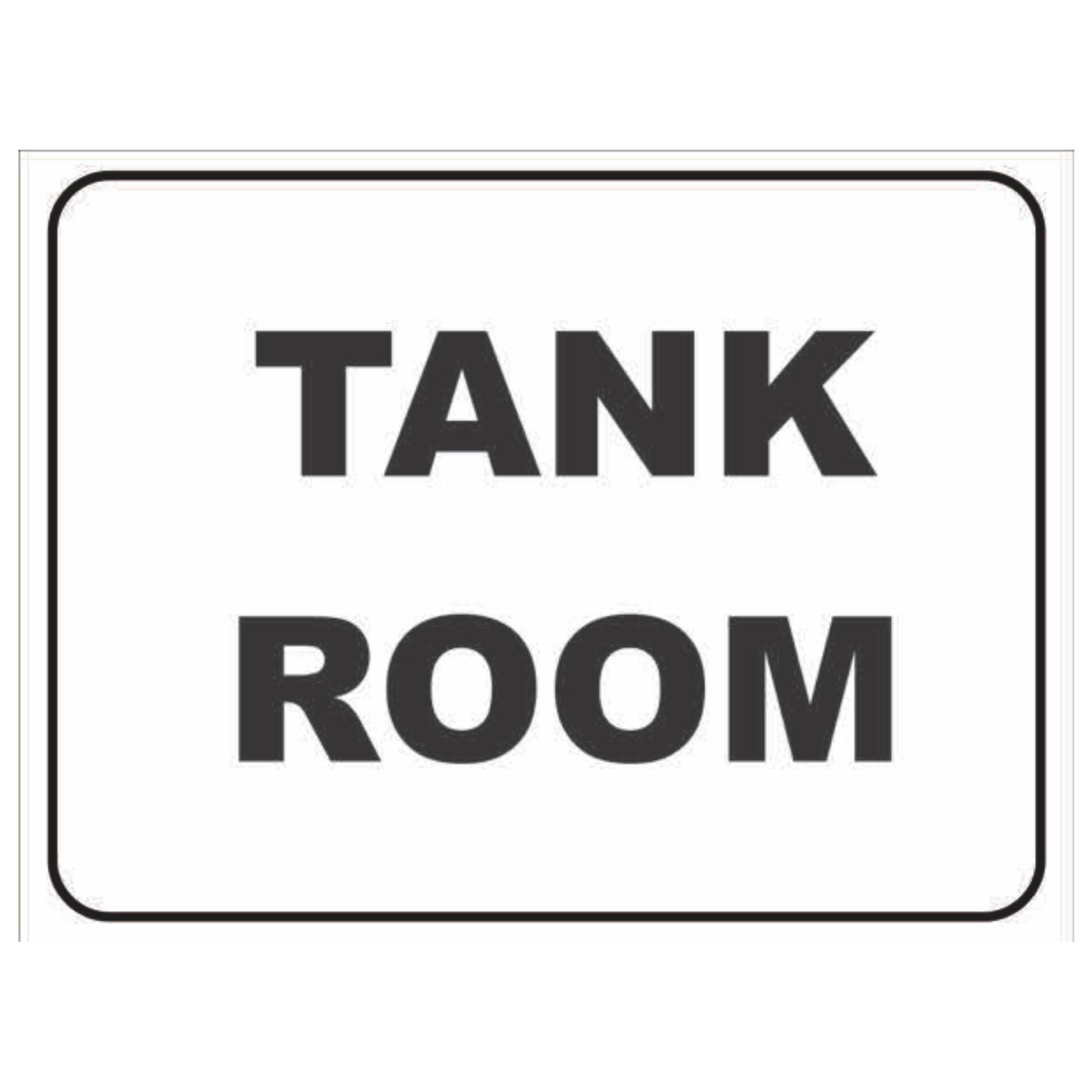 Tank Room Miscellaneous Signs Metal Tin Sign 8 x 12 inch for Industrial & Commercial