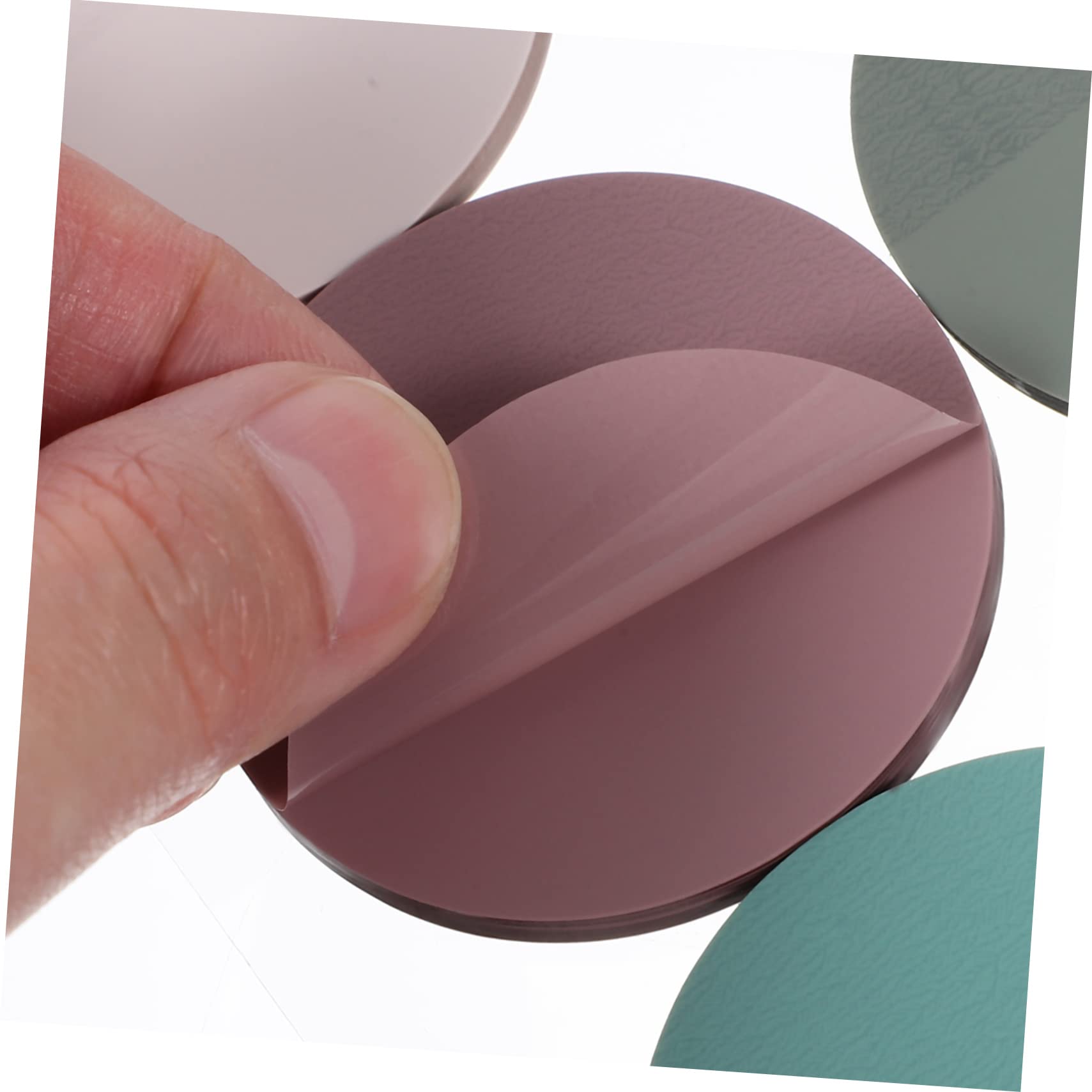 Notas Adhesivas Transparentes Redondas Pet, 1200 Hojas Reposicionables