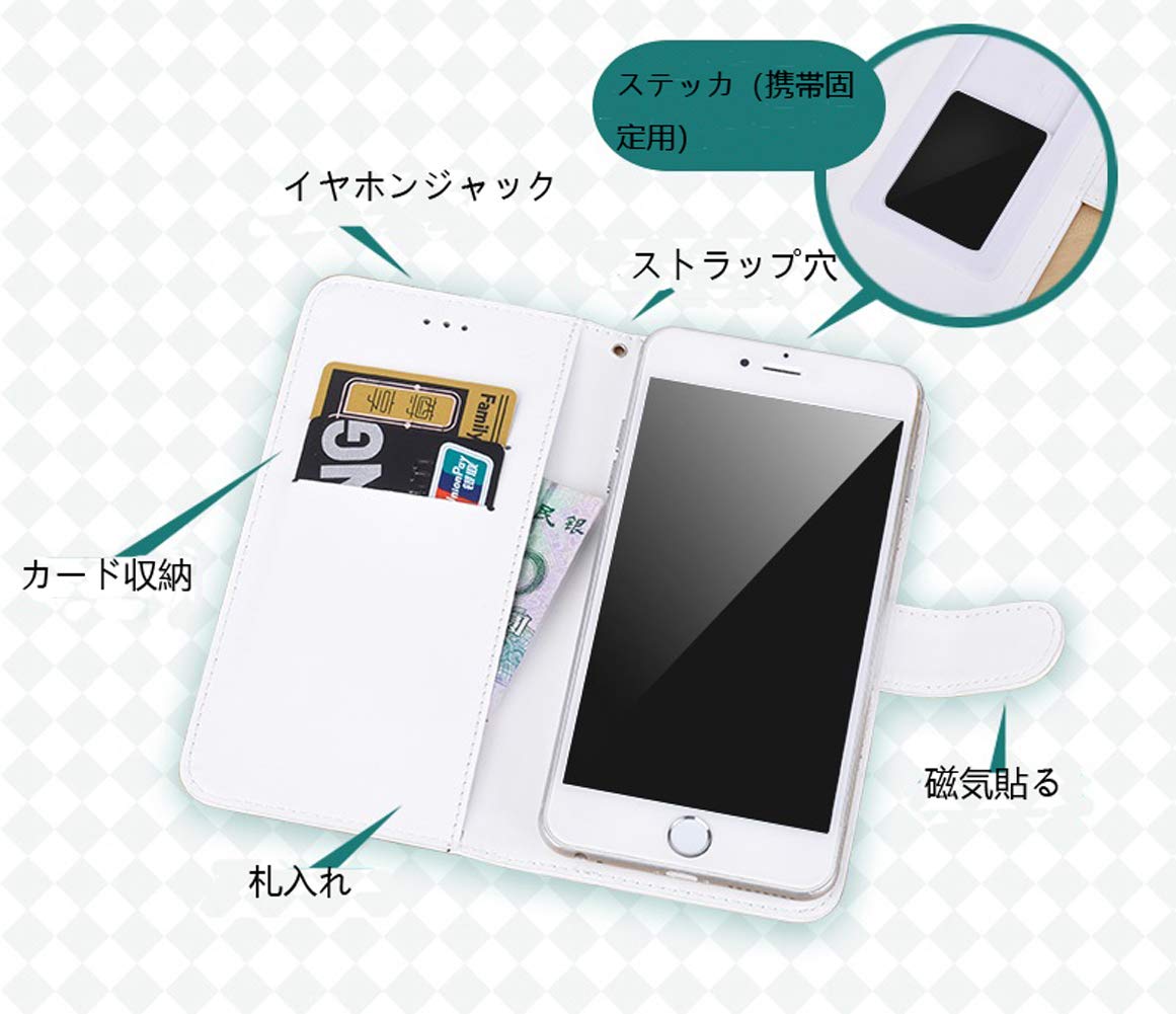 Amazon.co.jp: JKS 鬼滅の刃 手帳型ケース スマートフォンカバー 竈門