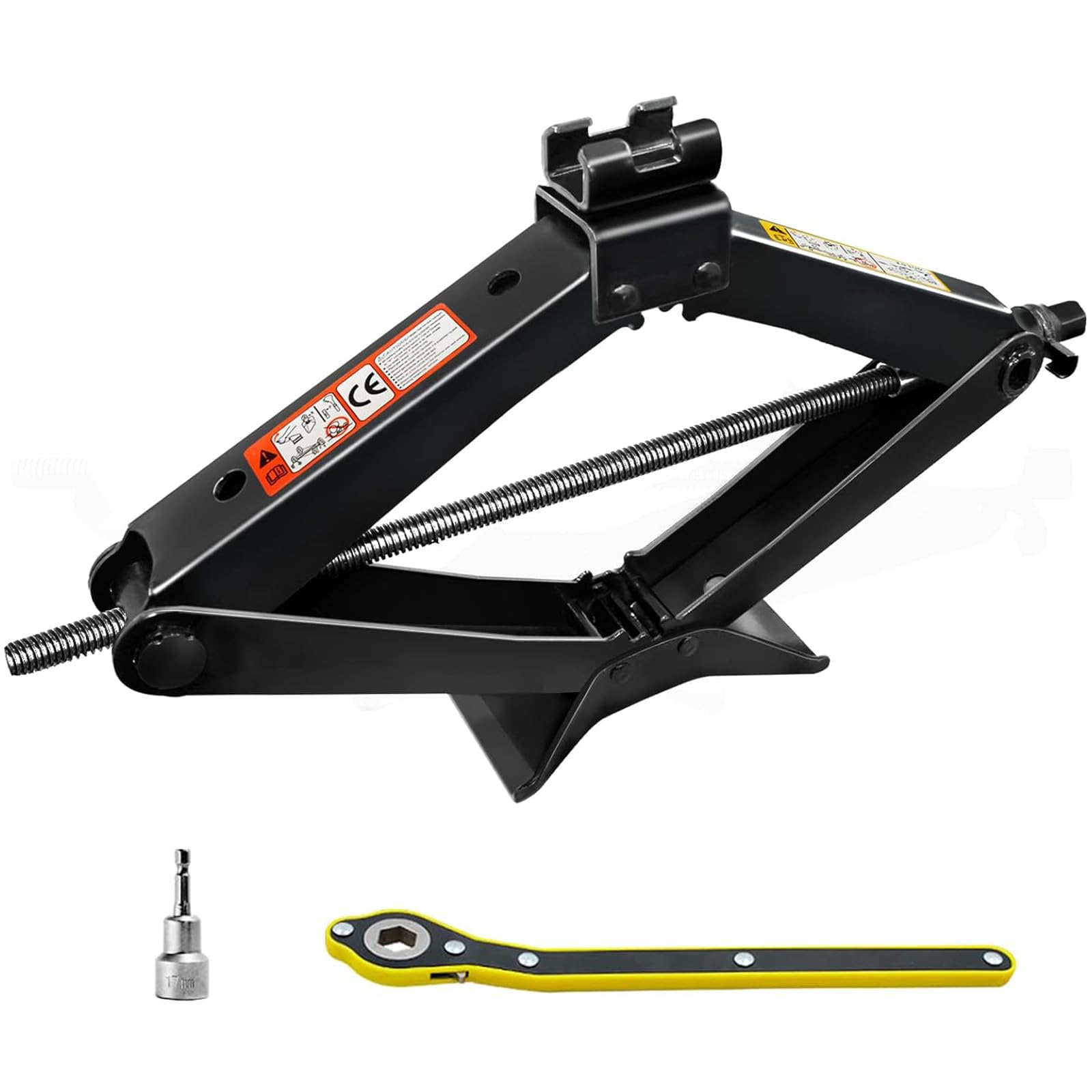 Max 2.5T Jack dell'automobile con il cambio a manovella Jack di forbice Jack dell'automobile per l'automobile/SUV/MPV max 2.5T