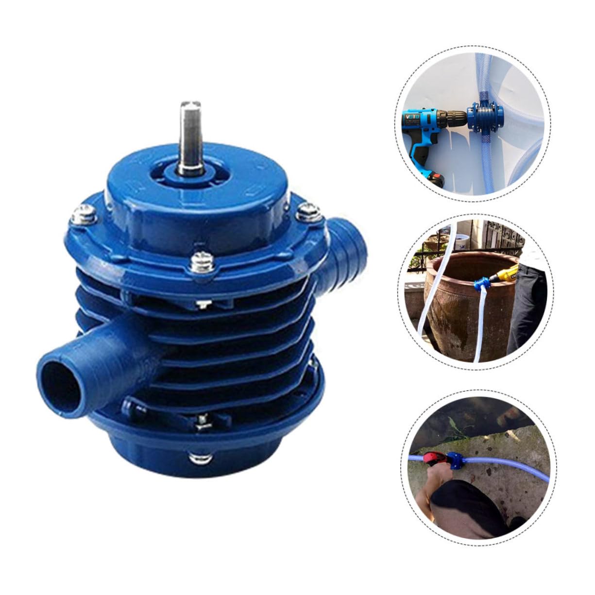 TOYANDONA Mini Handbohrpumpe Selbstansaugend Kunststoffpumpe Leicht Flüssigkeitstransport Für Garten Brunnen Aquarium Bewässerung Flexibel Und Einfach Mit Elektrowerkzeug Kompatibel