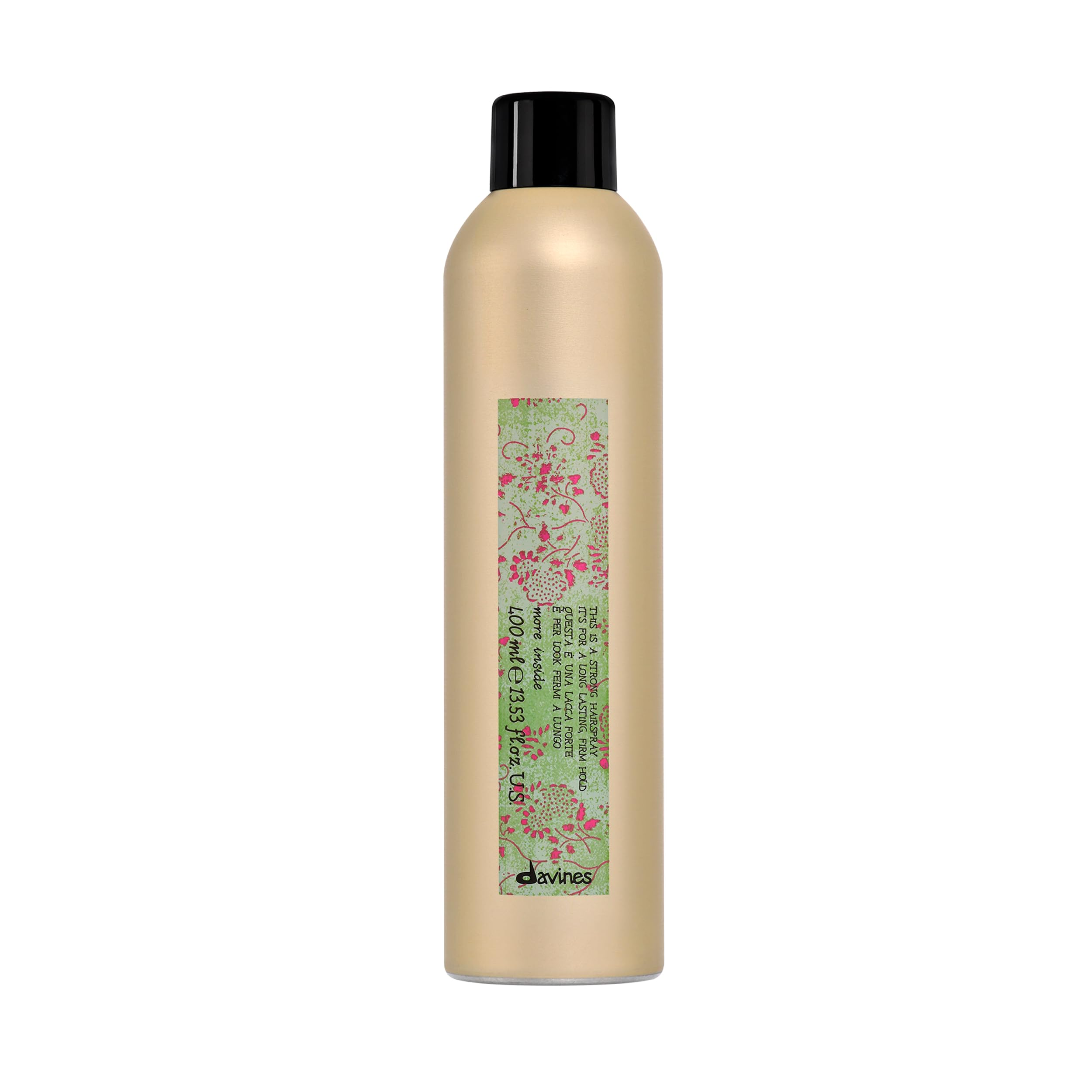 Davines MORE INSIDE Questa è una Lacca Tenuta Forte - Lacca invisibile con tenuta forte anti-umidità - 400 ml
