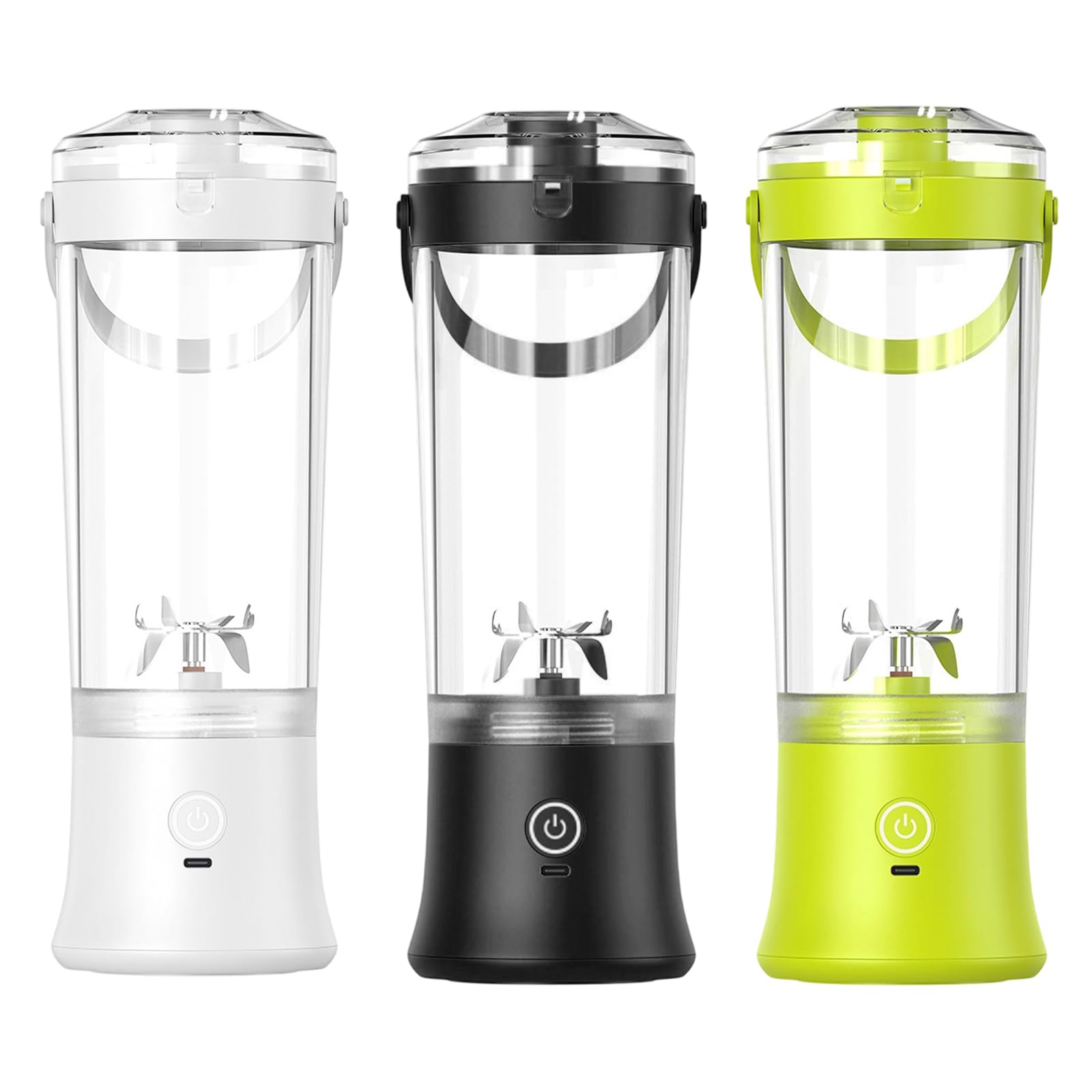 Exprimidor eléctrico de limpieza rápida con mango ergonómico, máquina de procesamiento de frutas eficiente, textura para licuadoras silenciosas de viaje