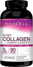 NeoCell Neocell, Super Collagen, with Vitamin C and Biotin, High Dose, 270 Tablets, Laboratory Tested, Gluten Free, Soy Free, GMO-Free