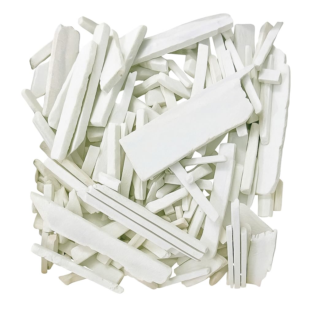 Brighty 1 Kg Natural Slate Pencil Crumbs Tukda | Soft Crunchy White Chalk Pieces for Writing, Drawing, Craft & Billiards | Pure Earthy Slate Stone Chalk Powder | Eco Friendly & Non Toxic