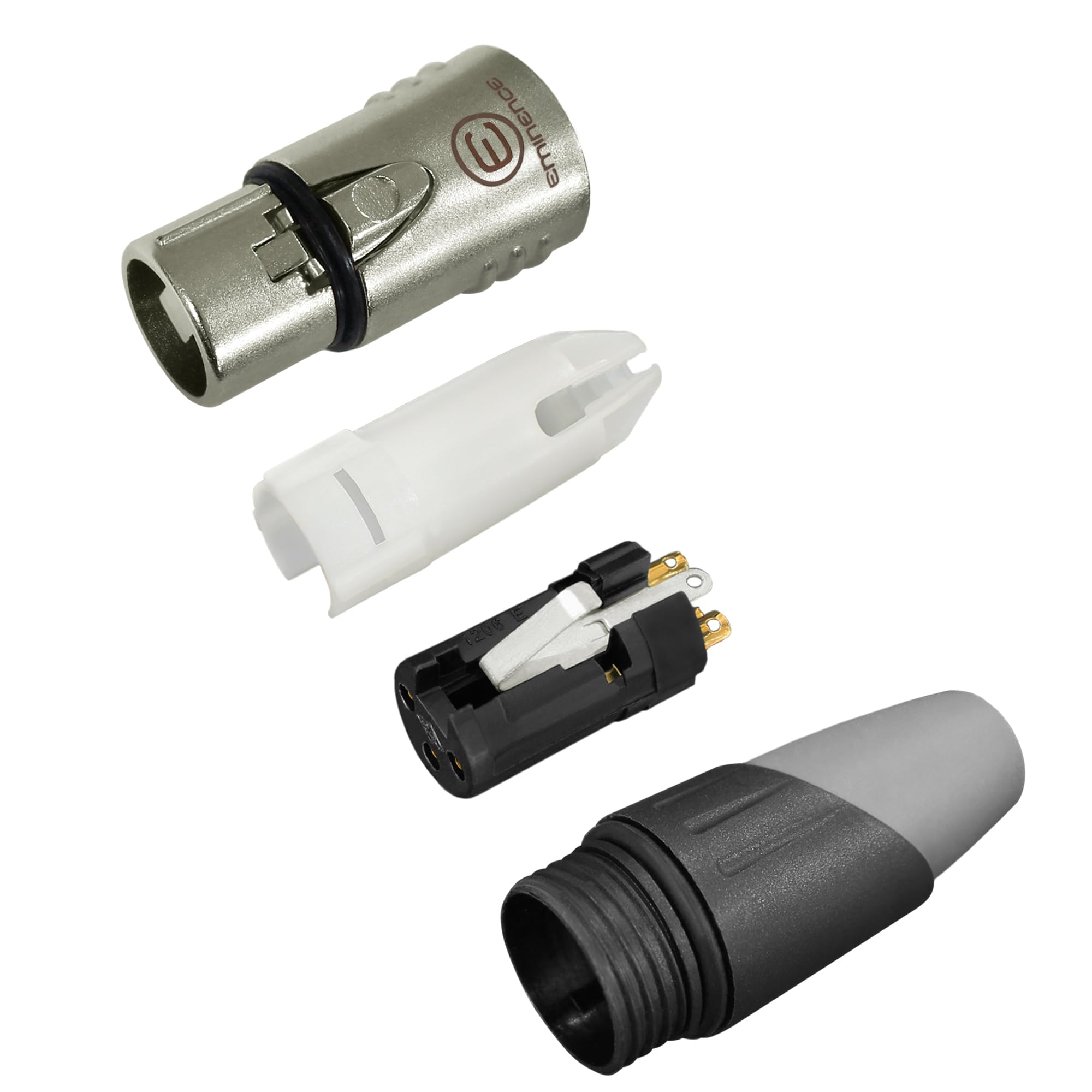WBC-VALUELINE-2CS (22 AWG) - 6 unidades - Micrófono flexible equilibrado blindado de baja capacitancia, altavoces activos y cables de interconexión con conectores XLR Eminence Gold
