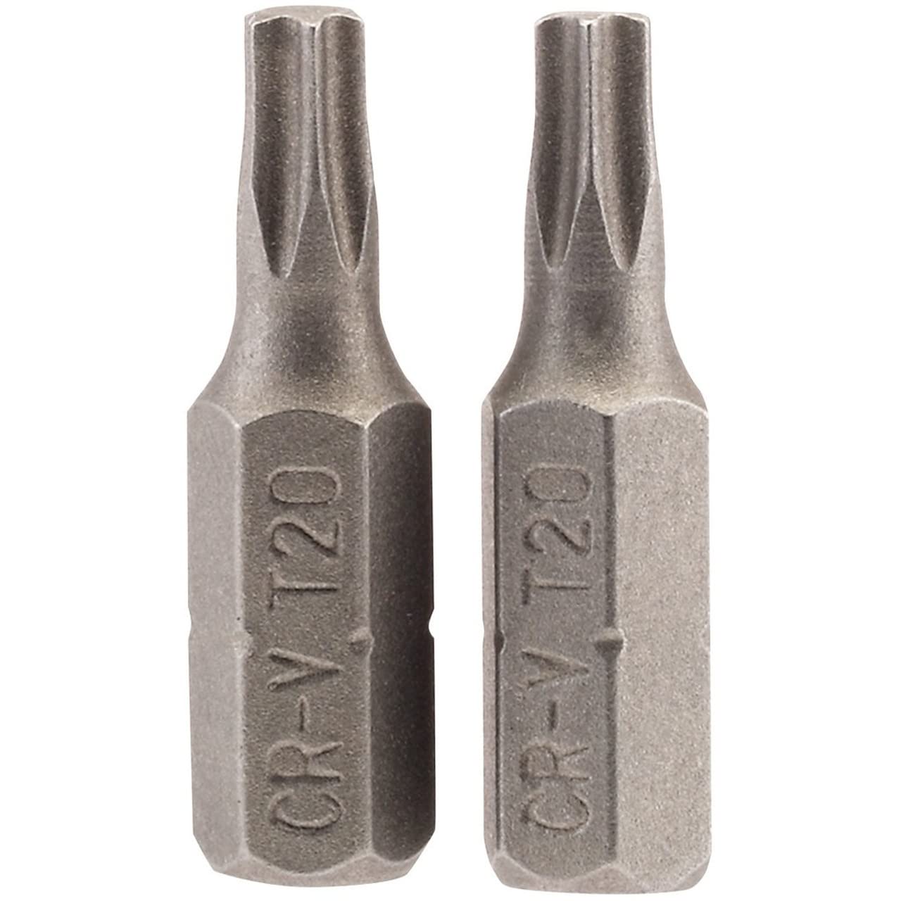 Draper Torx-Star Insert Bit, 1/4" Hex, 25Mm Long, T20 (Pack Of 2) Dr-66430