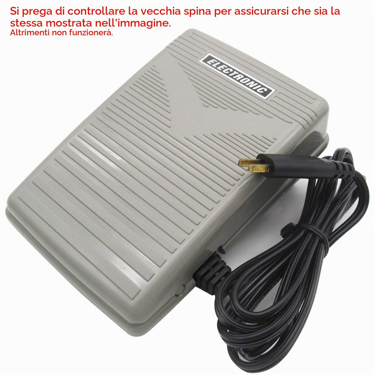 ckpsms Marca - 1 PZ Pedale di Comando a Pedale # 4123141-01 Adatto per Macchine da Cucire Husqvarna Viking/White e Serger Husqvarna