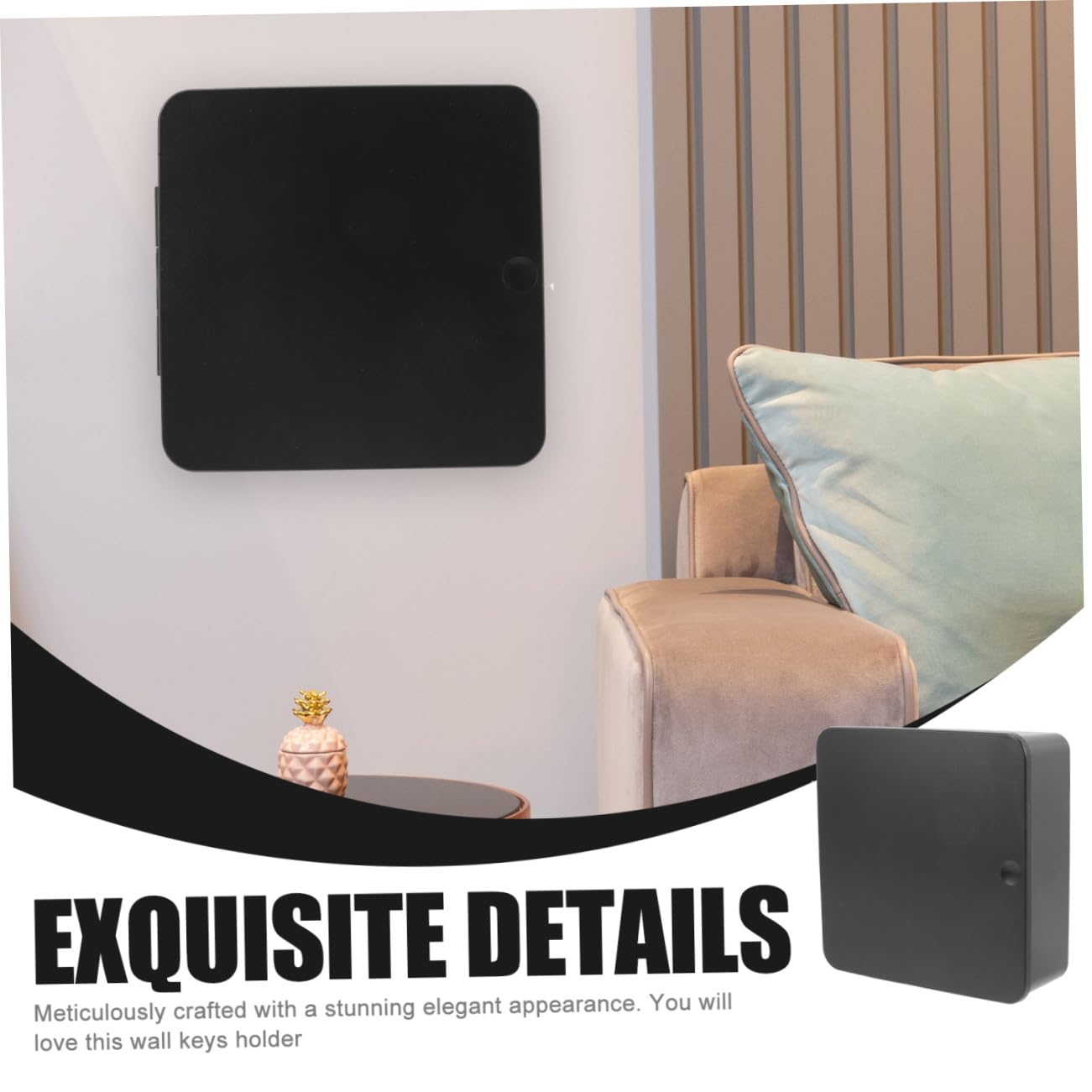 GALPADA Portachiavi da Muro Magnetico in Plastica, Design Moderno, senza Installazione, per Ingresso e Negozio di Fiori