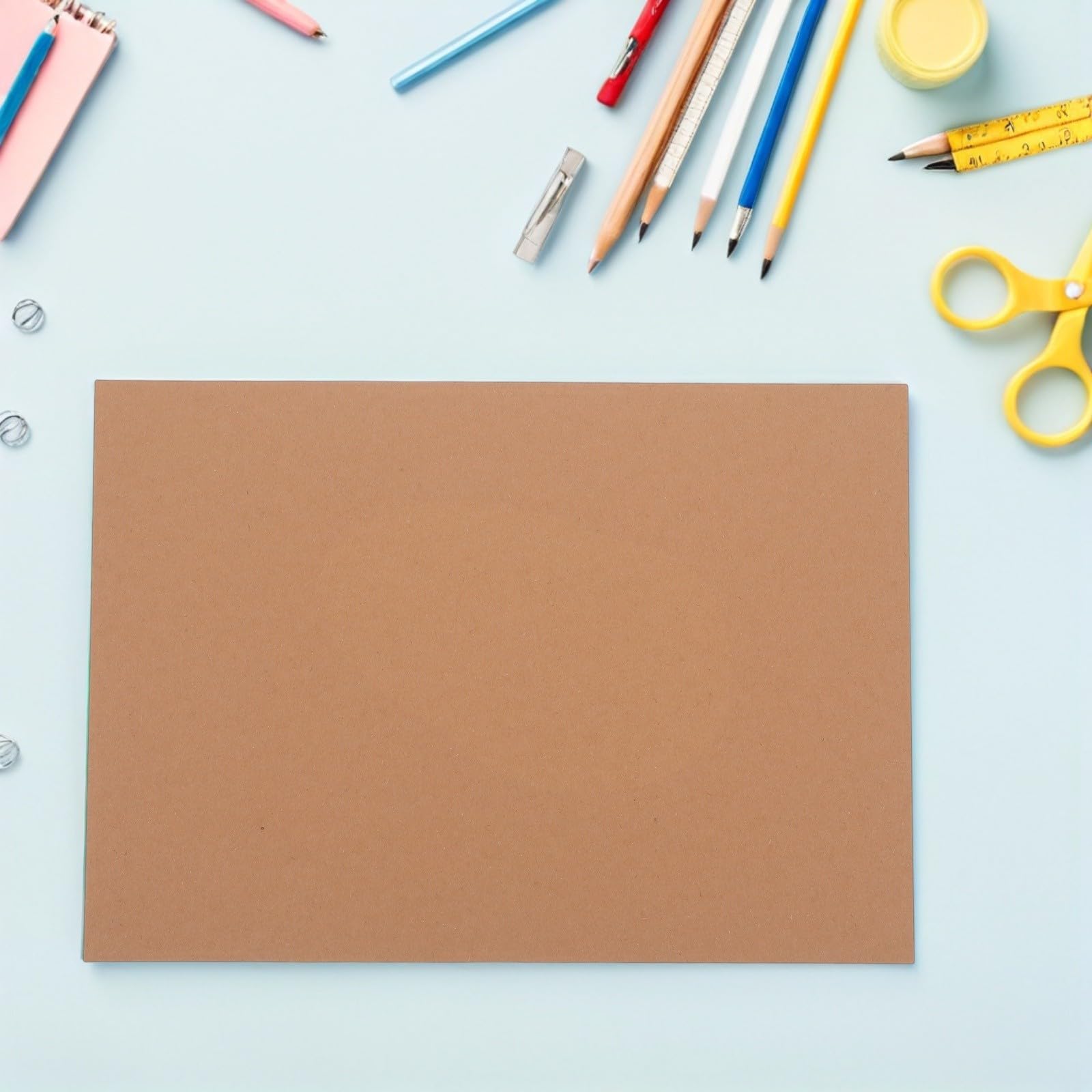 jojofuny 120 Blatt A4 Kraftpapier in Khaki für Schule und Scrapbooking Verhindert Tintenbluten und Ist Reiß Sowie Curlbeständig Blankopapier zum Malen und Schreiben