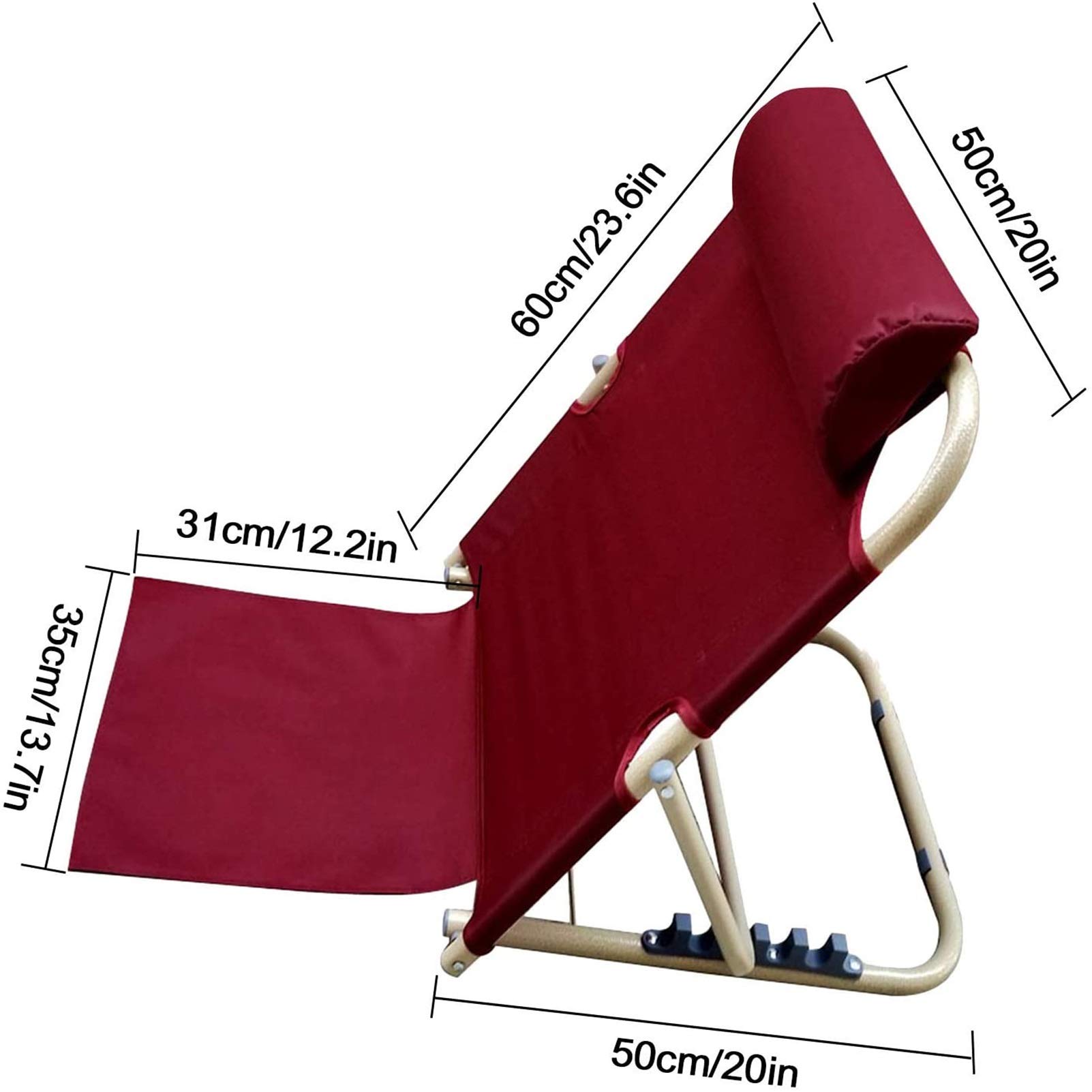 Back Rest Lumbar Support Bed Backrest for The Elderly,Adjustable Angle Back Rest Portable Folding Bed Backrest SupportLeisure Chairs for Elderly Neck Head and Lumbar Support