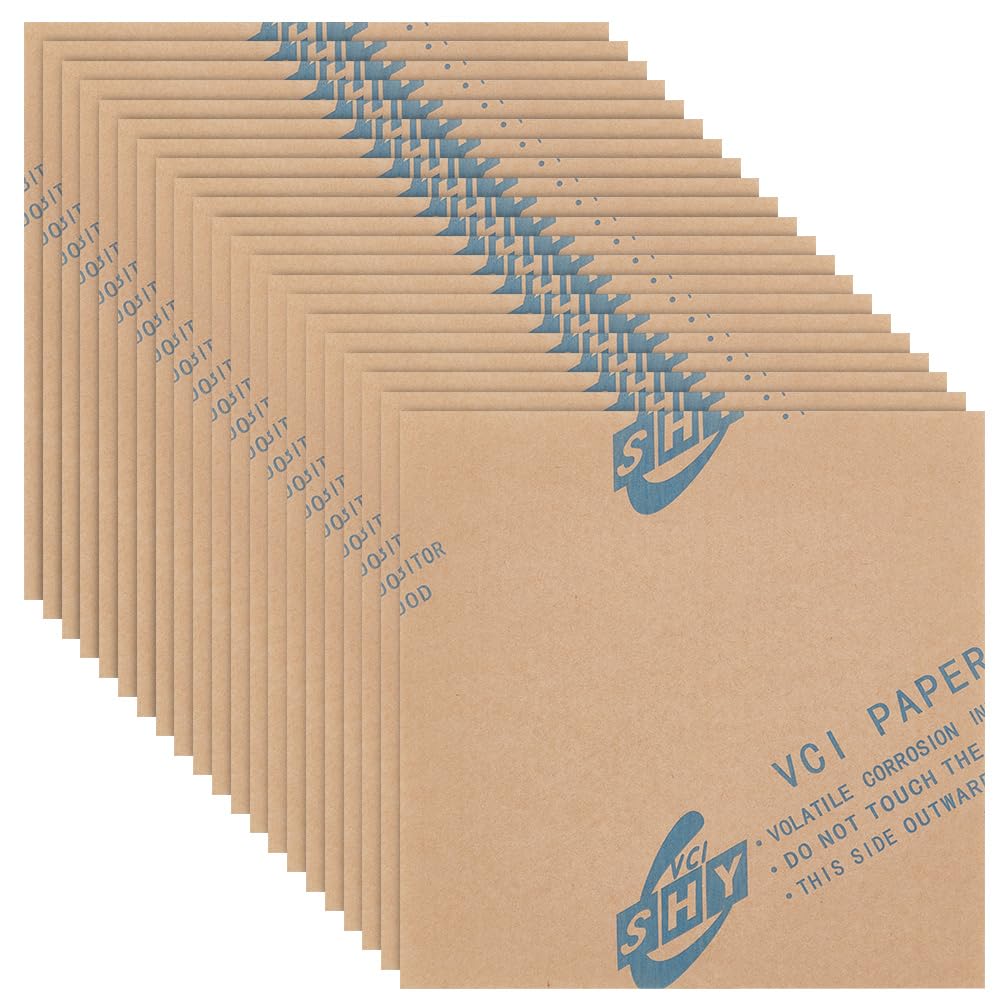 BENECREAT 60 hojas de papel antioxidante, 15 x 15 cm, papel anticorrosión de 0,1 mm de grosor para proteger joyas, artículos de metal, equipos electrónicos y musicales