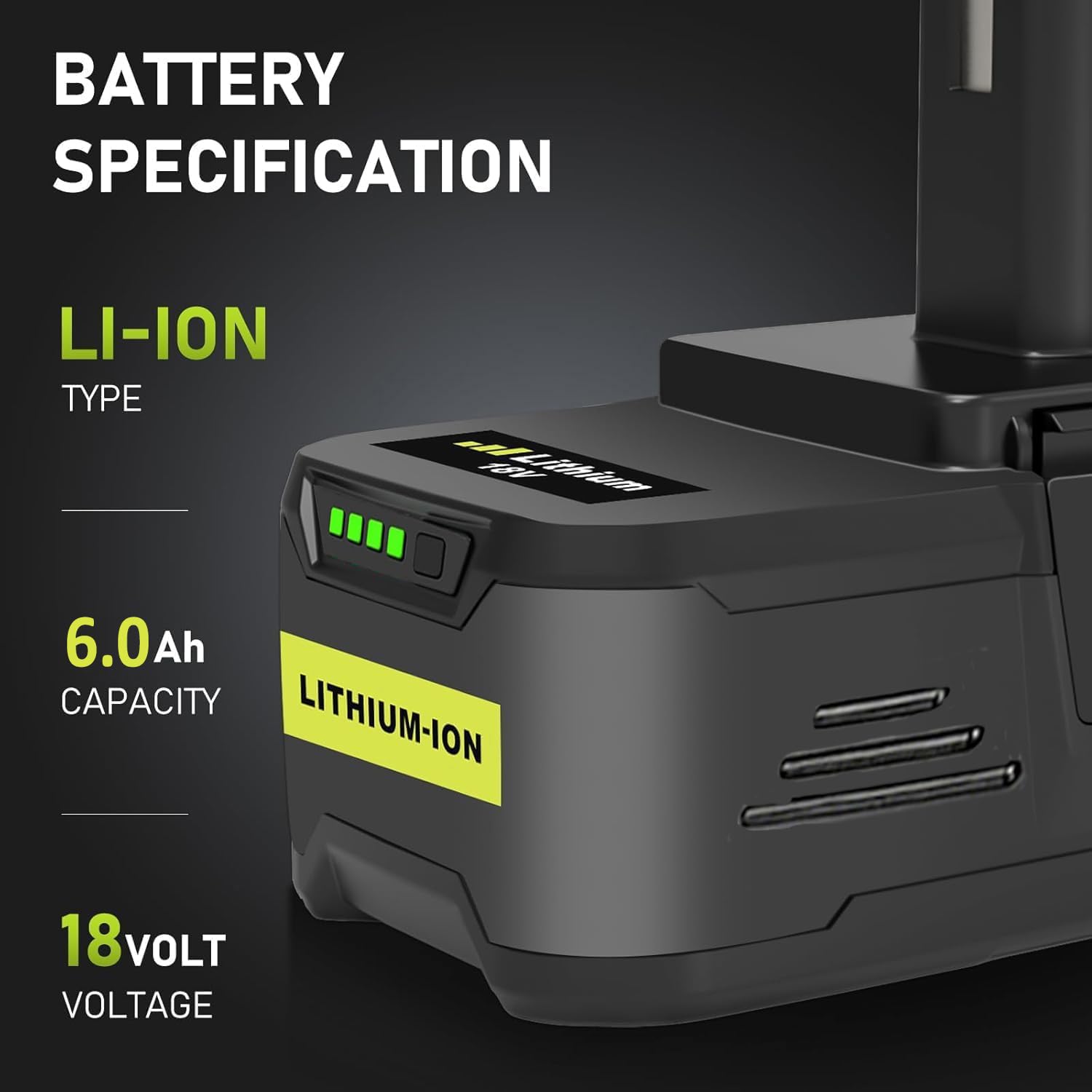 2 baterías de litio de 18 V para P108 RB18L25 P108 RB18L15 RB18L13 P108 P107 P122 P104 P105 P102 P103