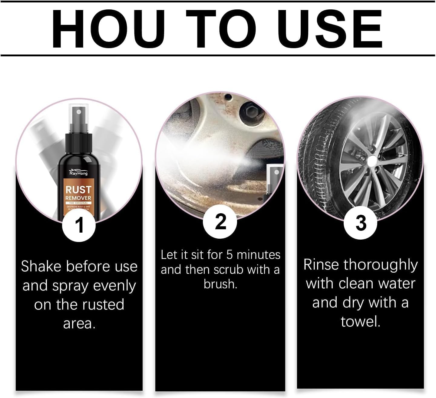 Rust Remover Spray for Metal, 2026 Upgrade Rust Remover for Metal, Multipurpose Rust Stain Remover, Fast Acting Heavy Duty Rust Dissolver for Cars, Tools, Bolts & More(2pc) — view 7