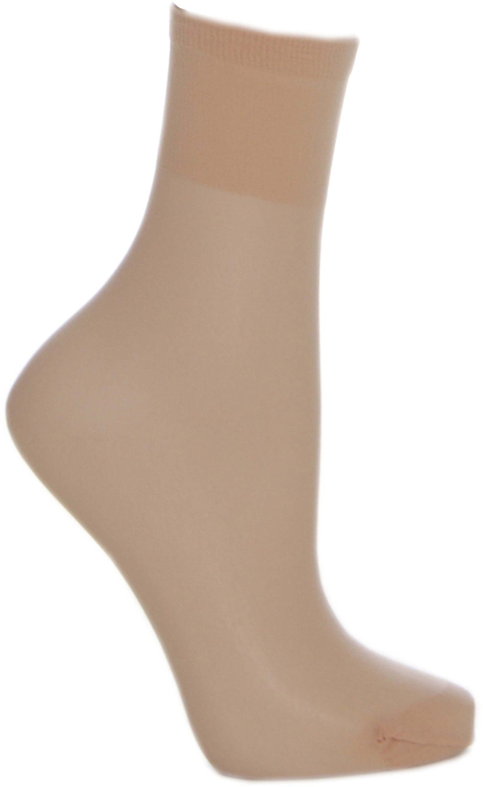 Cosyfeet Extra Roomy Softhold® Premium Ankle Highs 15 Denier - Natural - One Size Fits All