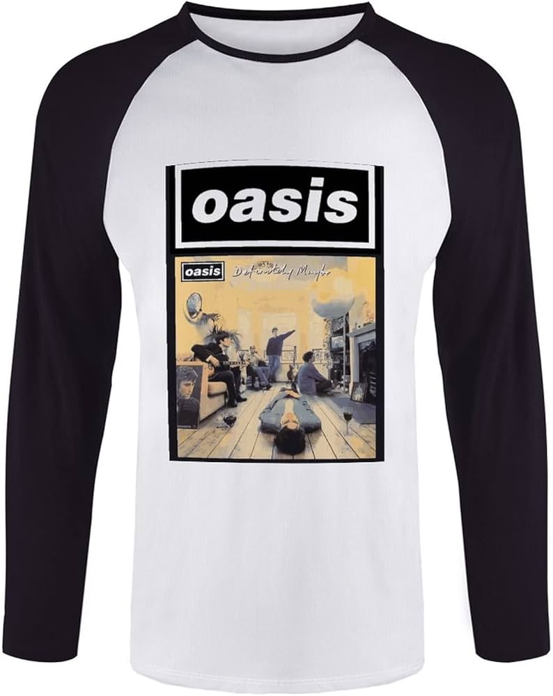 【SATIIIZ】dise oasis long sleeve t-shirt Amazon.co.jp: Oasis Long Sleeve Men's T-shirt, Oasis, Band