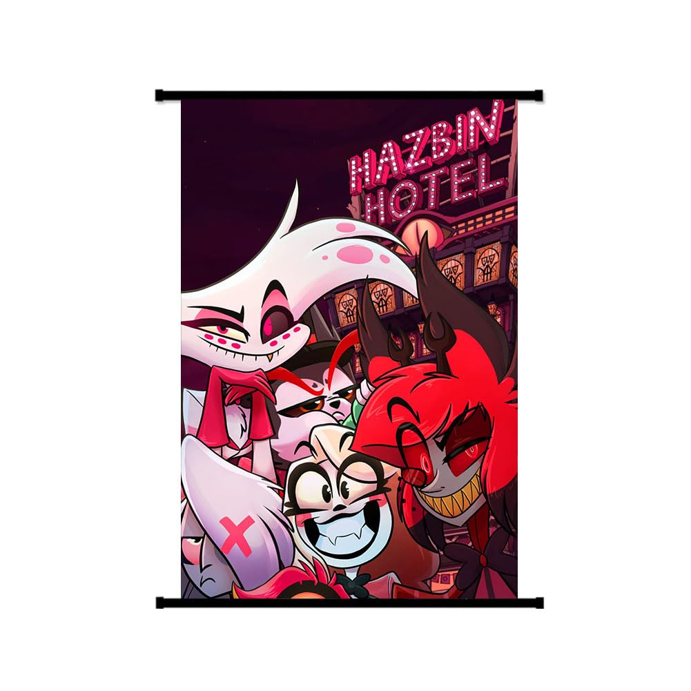 Hazbin Hotel Poster Angel Dust/Charlie Morningstar/Alastor Anime Scroll Poster Muurscroll Anime Schilderij Beeld Hanger Poster Kamerdecoratieve Posters Cadeau
