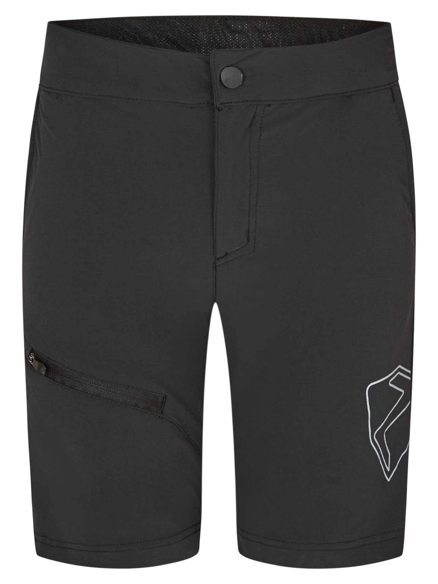 Ziener Kinder Natsu X-Function Fahrrad-Shorts mit Innenhose - Mountainbike/Outdoor/Freizeit - atmungsaktiv,schnelltrocknend,gepolstert, Black, 116