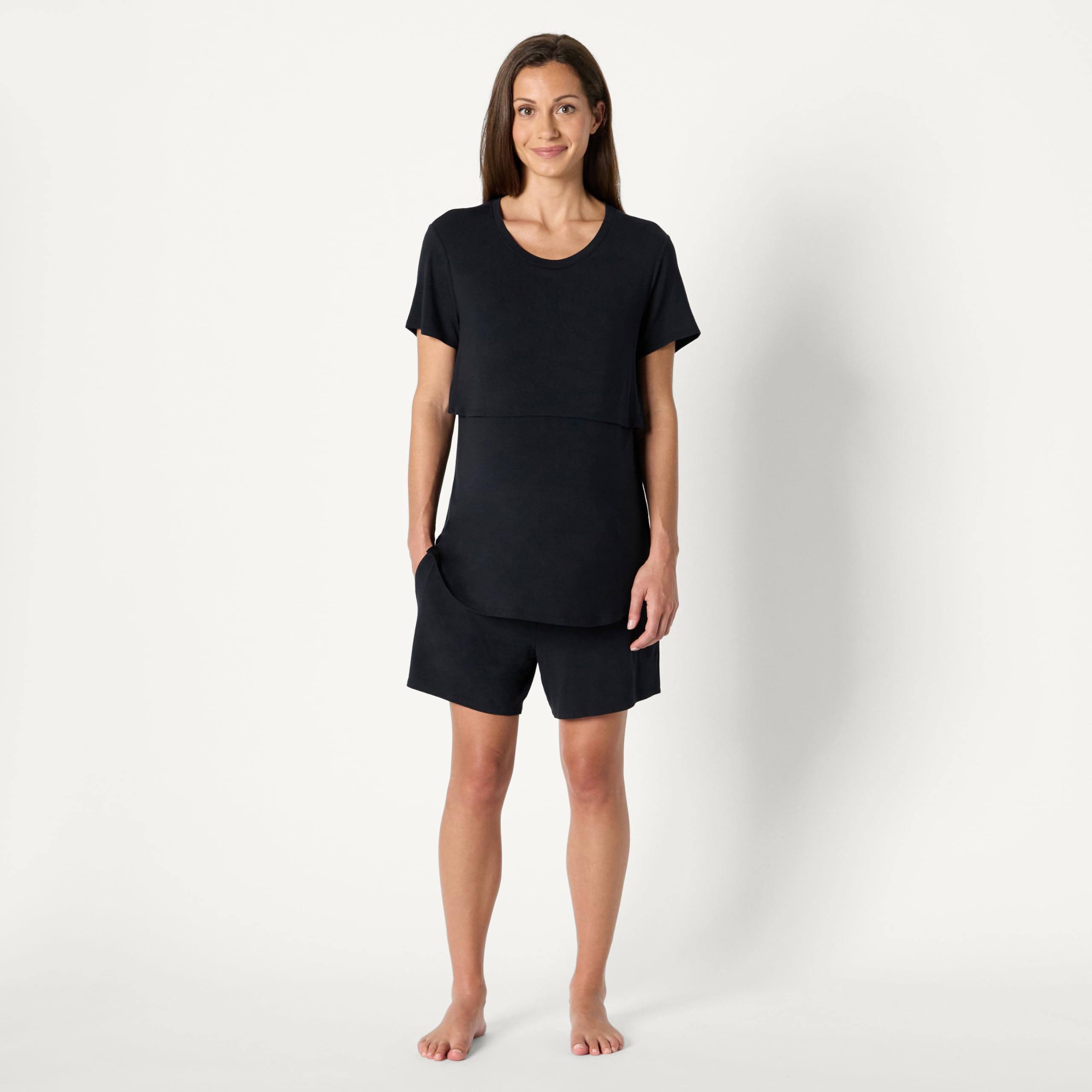 Amazon Essentials Femme Ensemble de Pyjama de Maternité en Modal Doux
