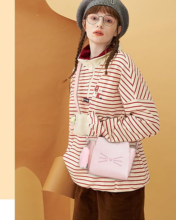 AFKOMST Crossbody Cat Purse for Girls, Novelty Birthday Gifts for Aged 8-25 by AFKOMST - Used condition - Image 2