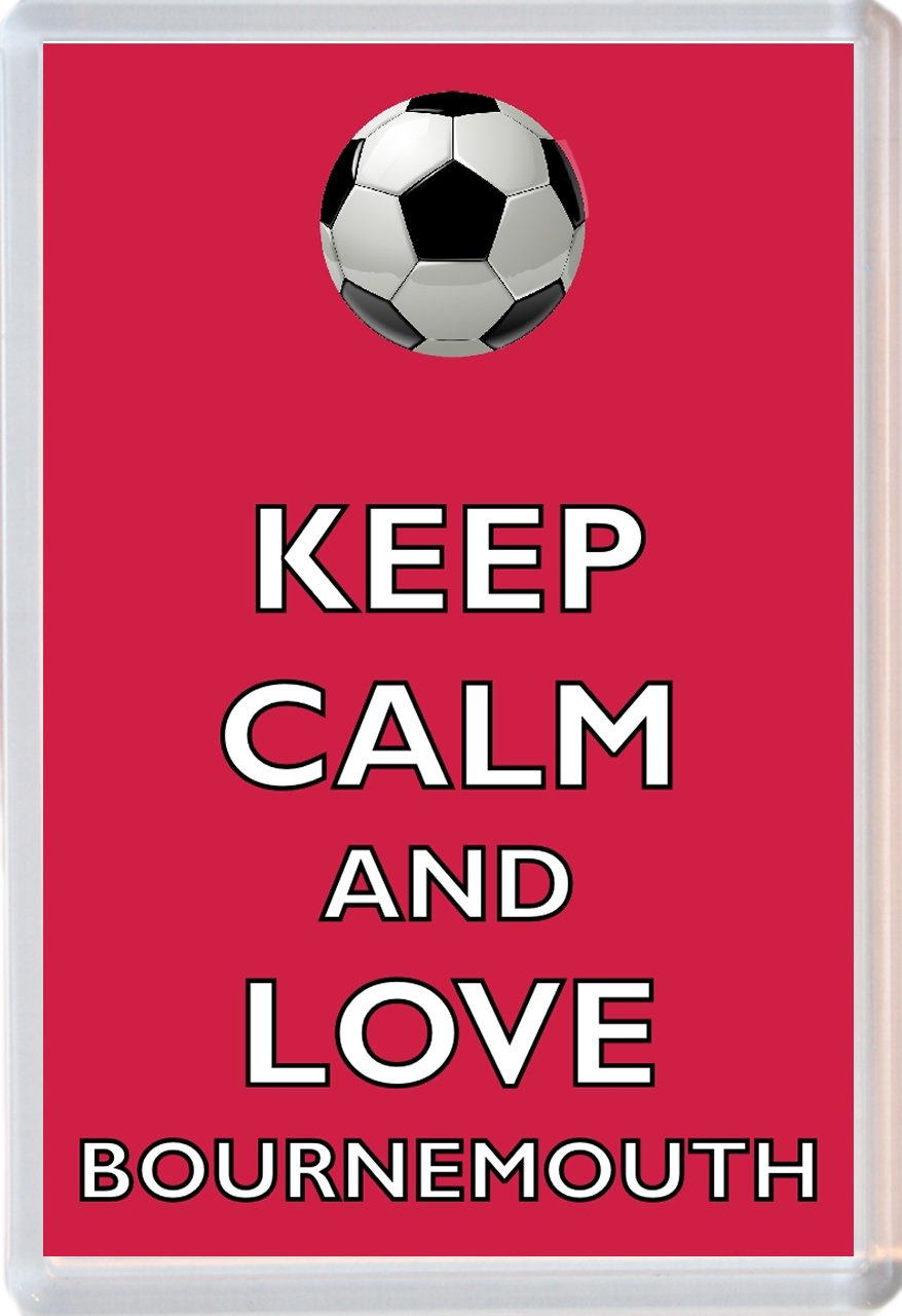 Keep Calm and Love Bournemouth - Novelty Jumbo Fridge Magnet Football/FC themed