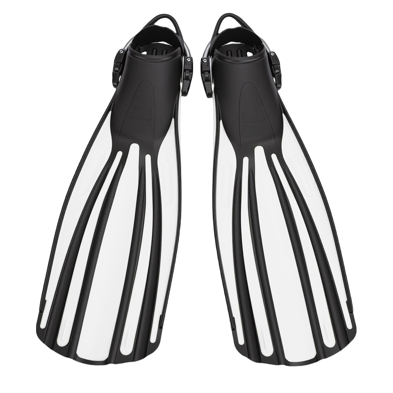 PUSOKEI Aletas de Buceo TPR Premium con Comodidad y Flexibilidad Superiores, Apnea y Surf, 2 Aletas, 2 Correas para , 1 Bolsa de Almacenamiento