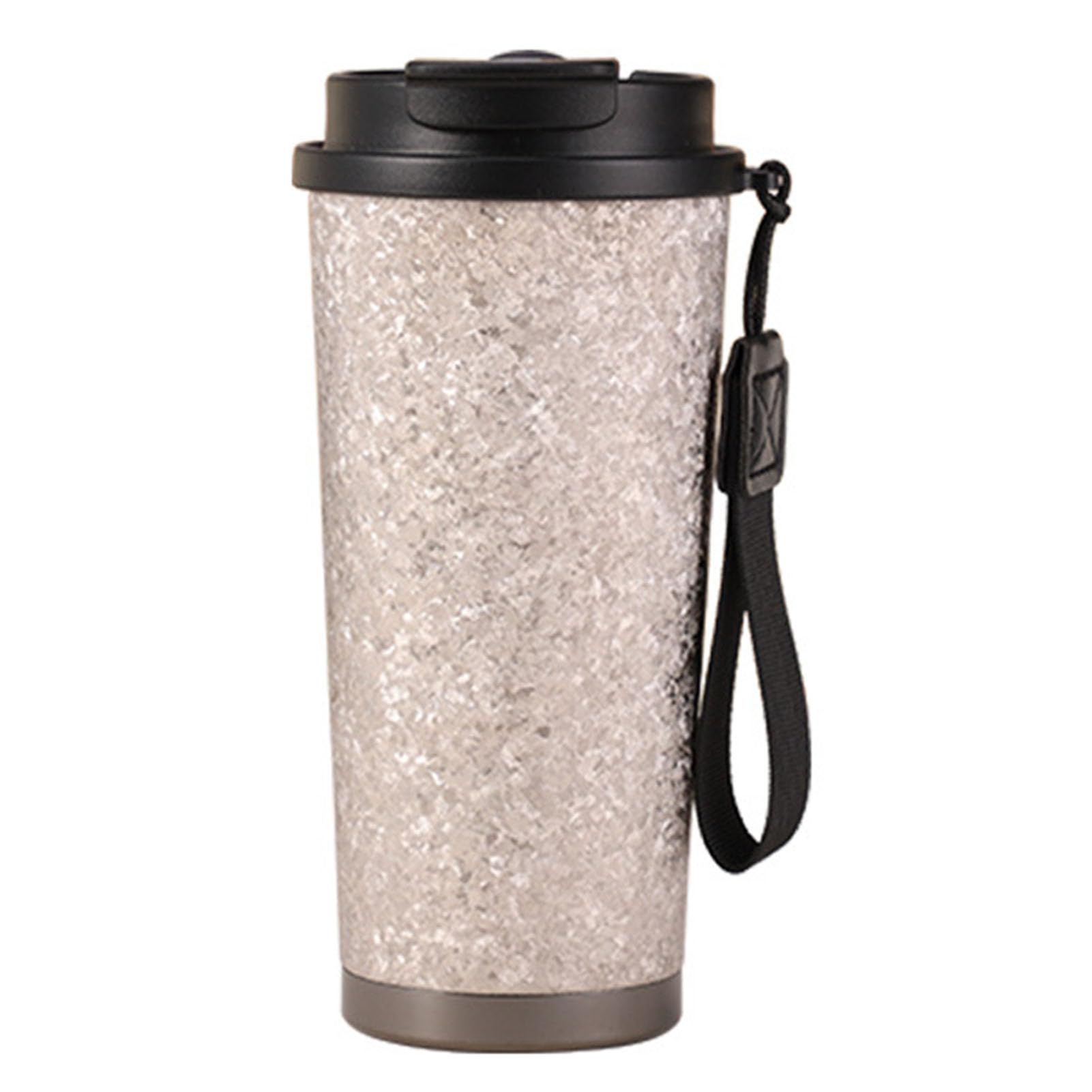 Izolowany kubek do kawy o pojemności 500 ml, podróżny kubek do kawy Tytanowy termos próżniowy na wynos Szczelny kubek Kubek do kawy wielokrotnego użytku dla mężczyzn i kobiet
