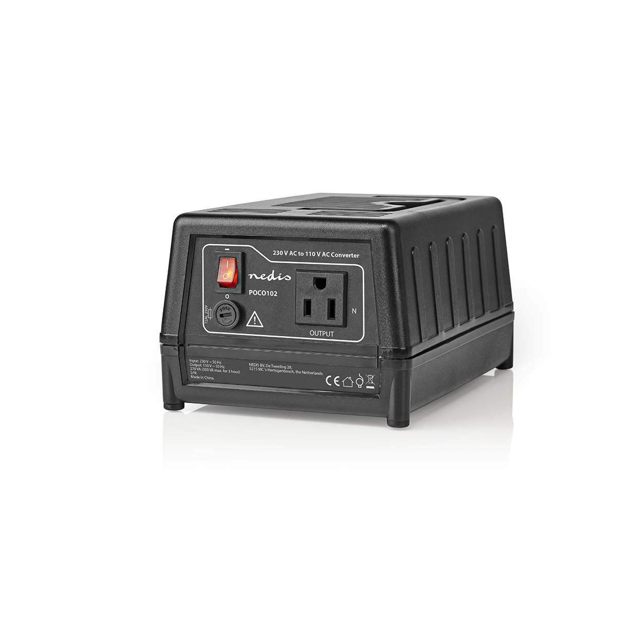 Stroomomvormer | 230 V AC - 110V AC | 75 W | Ongeaarde USA-Uitgang