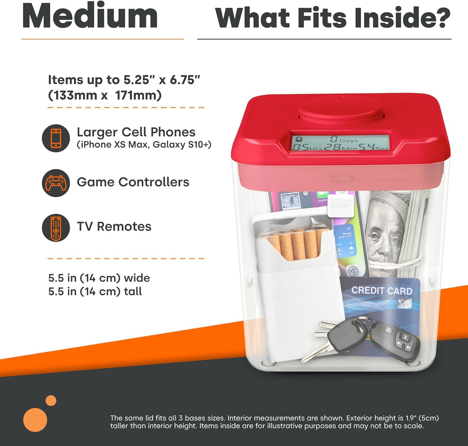 Amazon.com: Kitchen Safe Time Locking Container (Medium), Timed