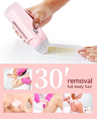 Miniatura 5 de Waxfans Kit de depilación con rodillos, kit de cera enrollable de rosa para depilación. Las rosas naturales mantienen la piel hidratada y brillante,