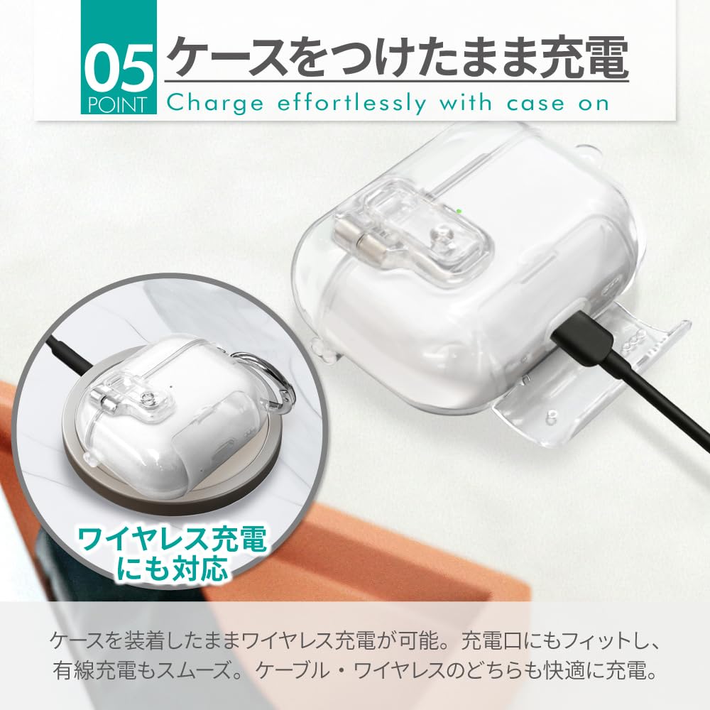 Amazon | シズカウィル AirPodsPro3用 ケース クリアケース TPU素材