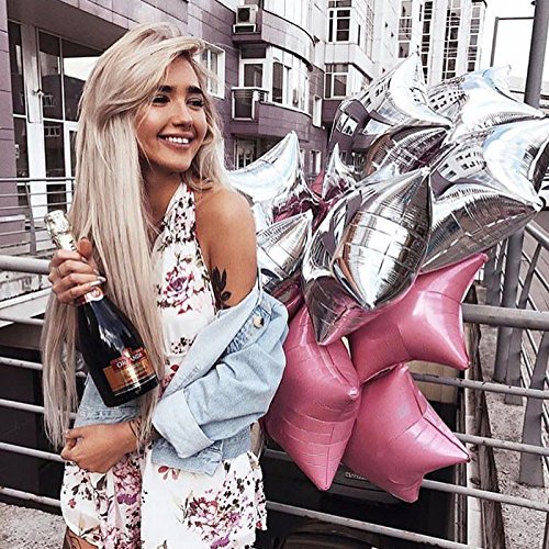 Image of Party Propz 18 Inch Star Shape Foil Balloon- 8Pcs| Girl Birthday Decoratio /Baby Shower | Bday Decoration /Star Shape Balloons for Decorations /Birthday Balloons for Decoration