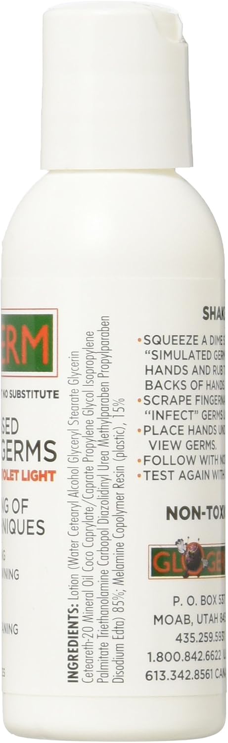 Glo Germ Gel 60ml Simulated Germs Hygiene Safety - Image 3
