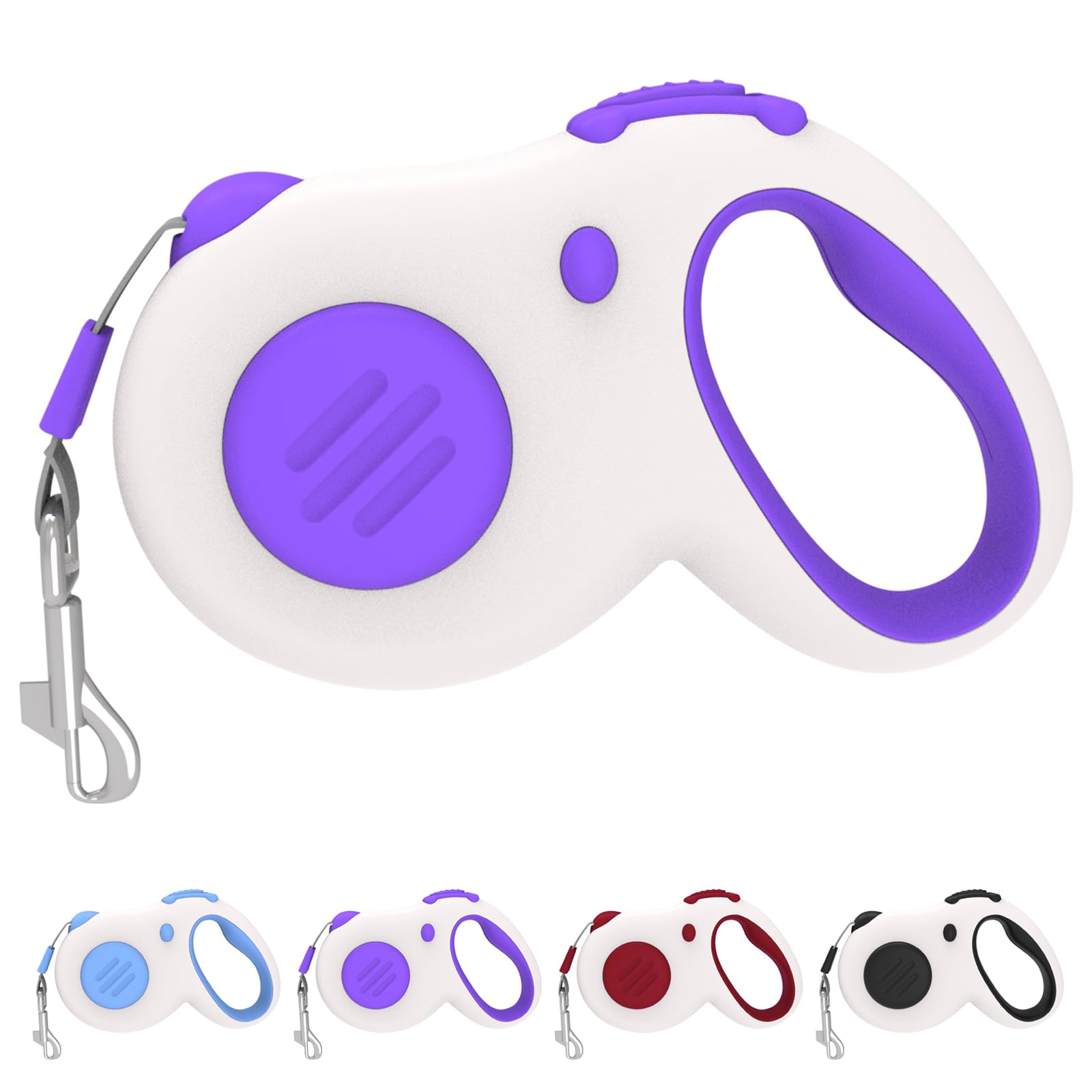 TAPMEI Retractable Dog Lead 16Ft/5M for Small Medium Dog 50lbs Purple