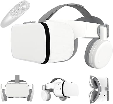 VR Glasses 110  IMAX FOV Foldable VR Headsets with Remote for 4.7-6.2" Phones iOS & Android   Ideal for Immersive Movies & Gaming