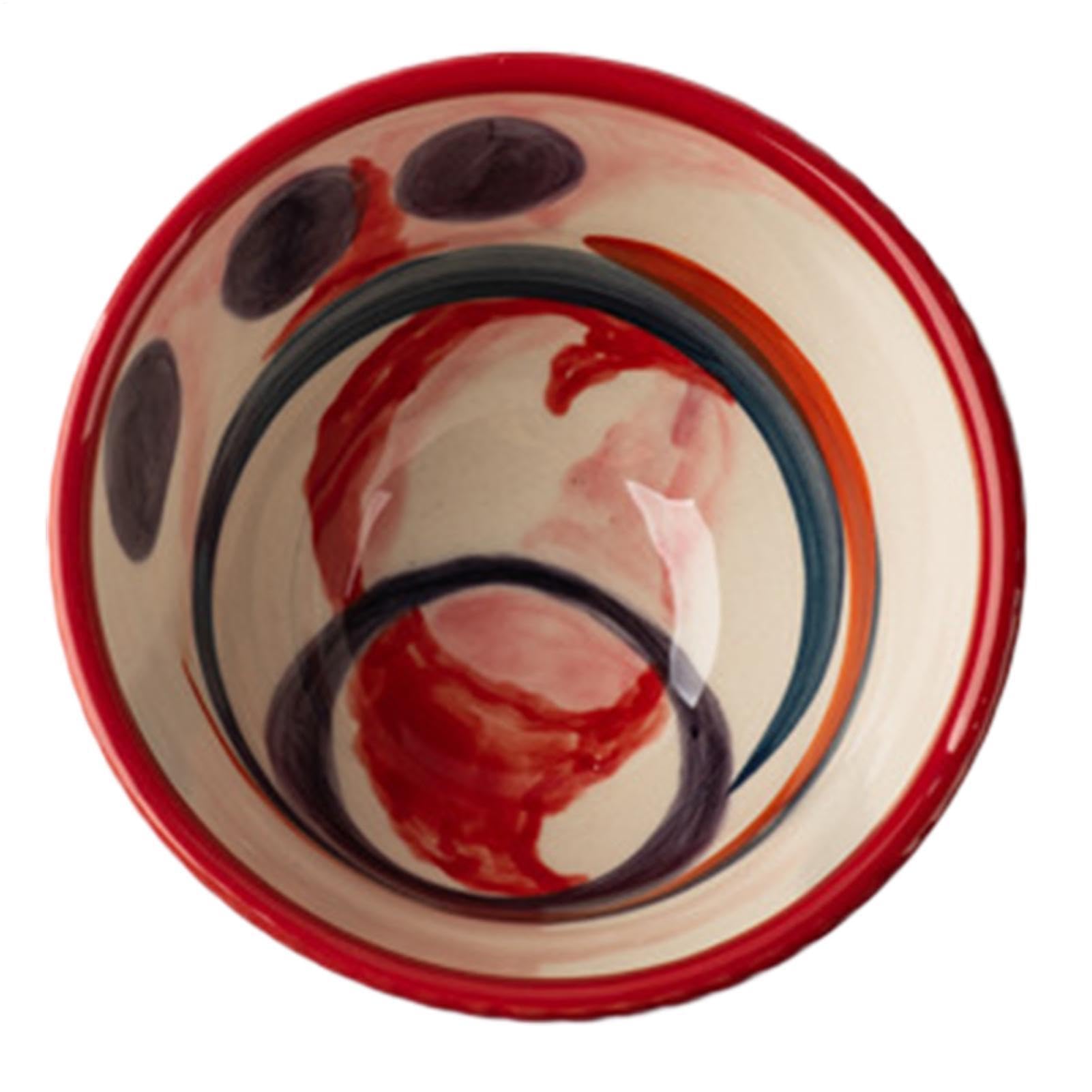Miska na ryż – 15 cm, ceramiczny pojemnik 520 ml na posiłki, zastawa stołowa wielokrotnego użytku, idealna do zupy, płatków śniadaniowych, makaronu, lunchu lub kolacji w domu, restauracji lub kuchni