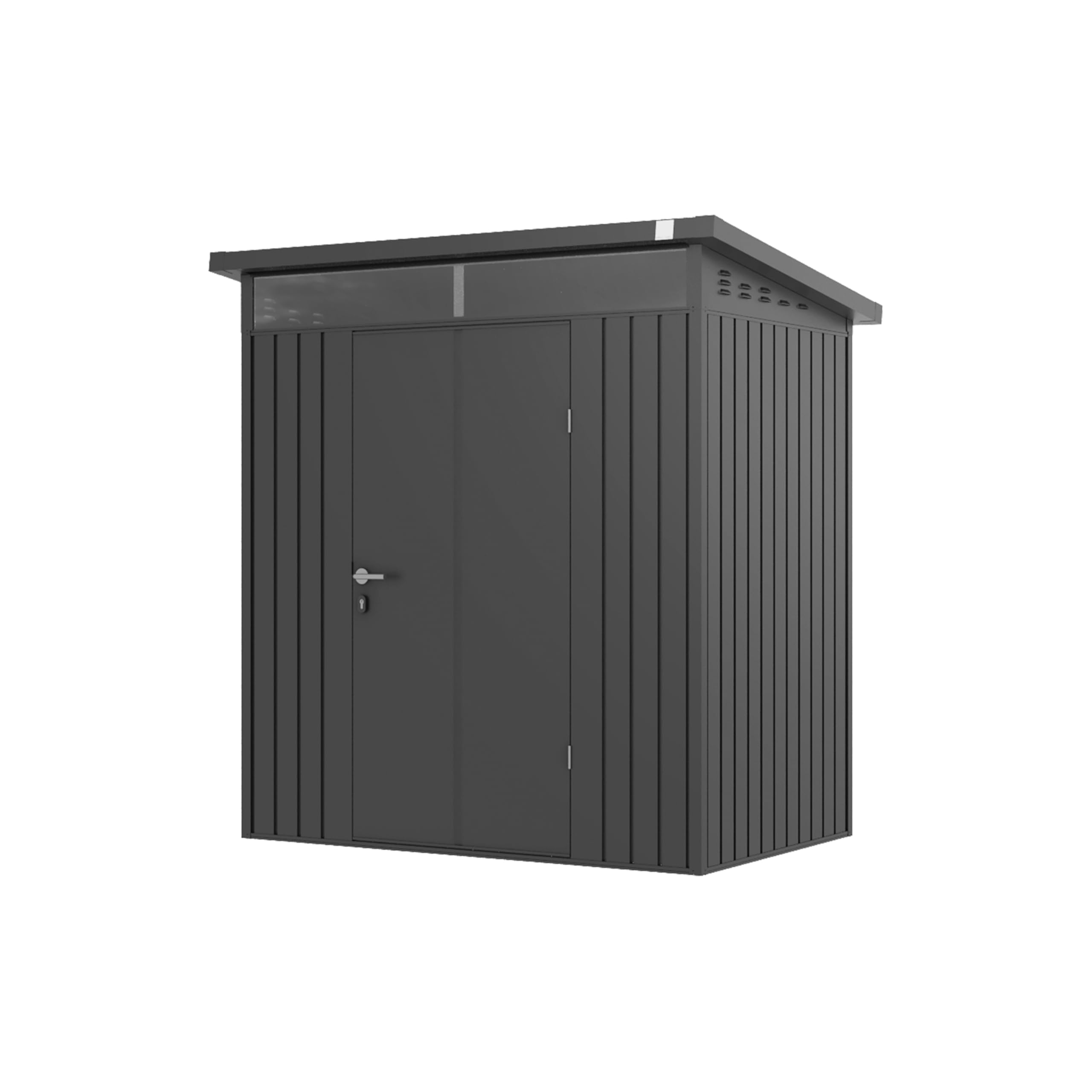 GFP Primeyard Abri de Jardin en métal 180x120x205 cm Armoire de Jardin Anthracite