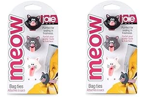 Joie Meow Bag Ties - 2 Pack: A Purr-fect Solution for Taming Unruly Bags