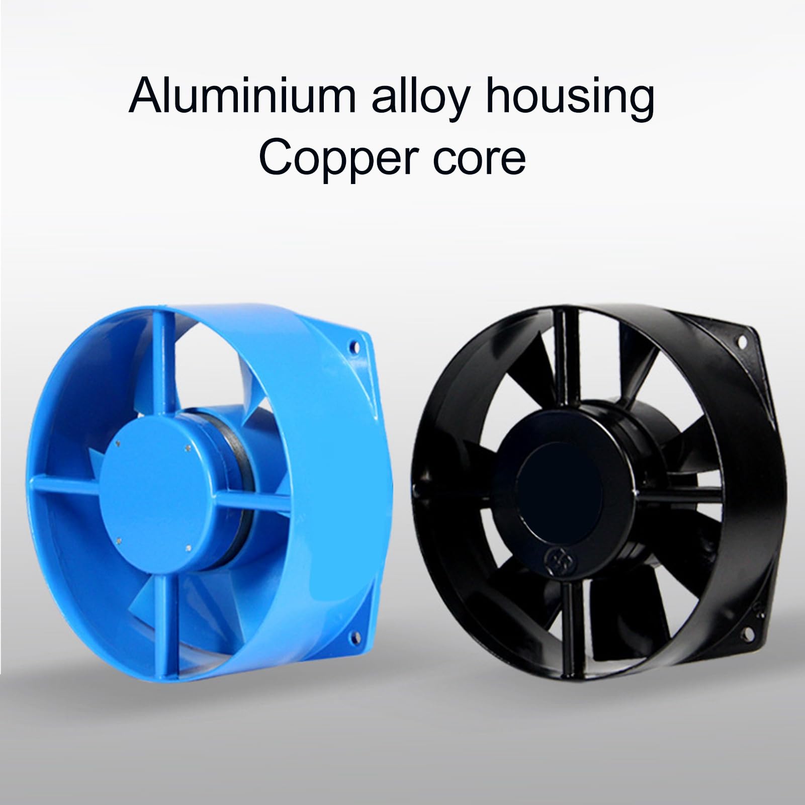 Chrees Ventilador de Flujo Axial Aleación de Aluminio 6 Pulgadas 2500 Tr/min 5.5 M³/min para Equipos de Gabinetes de Servidores 220 V