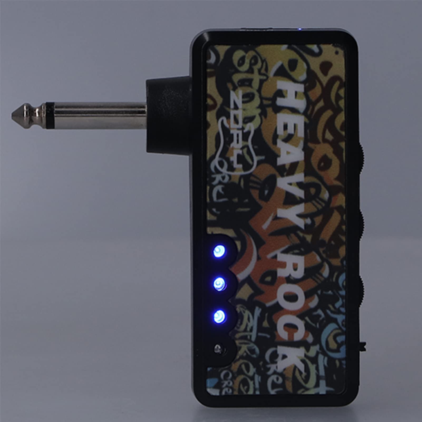 Gitarren-Kopfhörerverstärker, Mini Gitarrenverstärker tragbar USB-ladbar 20 Watt Leistung für Haus und Schlafzimmer