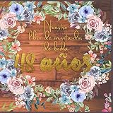  Nuestro libro de invitados de boda 48 años: firmas de boda,Ideas para celebrar la boda,regalo de decoración para felicitaciones y fotos de los ... inicie sesión con foto Marco floral