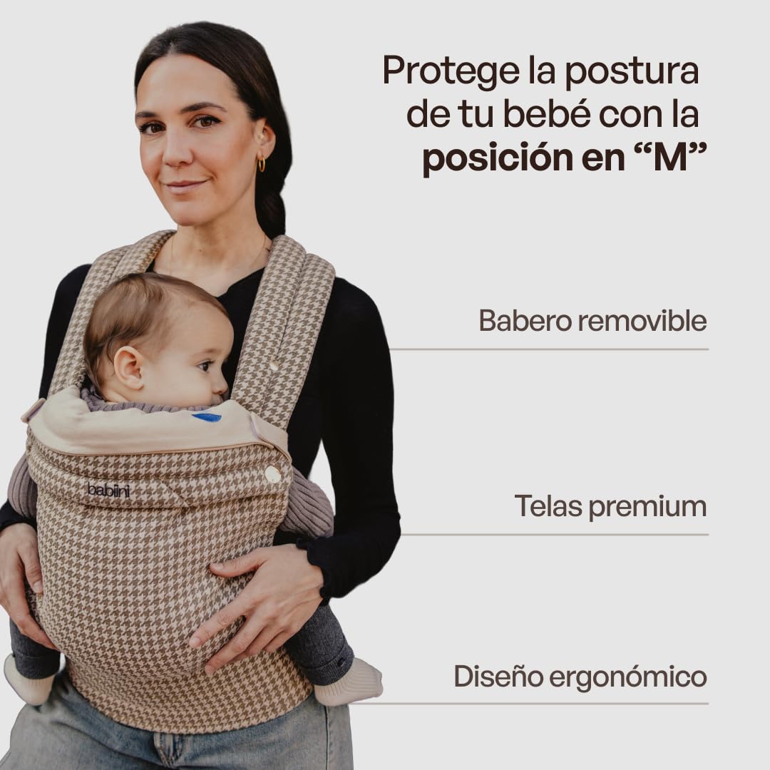 Babytrage Ergonomisch Unisex Baby von 3.2 bis 16 kg Atmungsaktiv Baumwoll Lätzchen Waschbar Gepolstert Verstellbar Mehrere Tragepositionen für jedes Wetter Hypoallergen