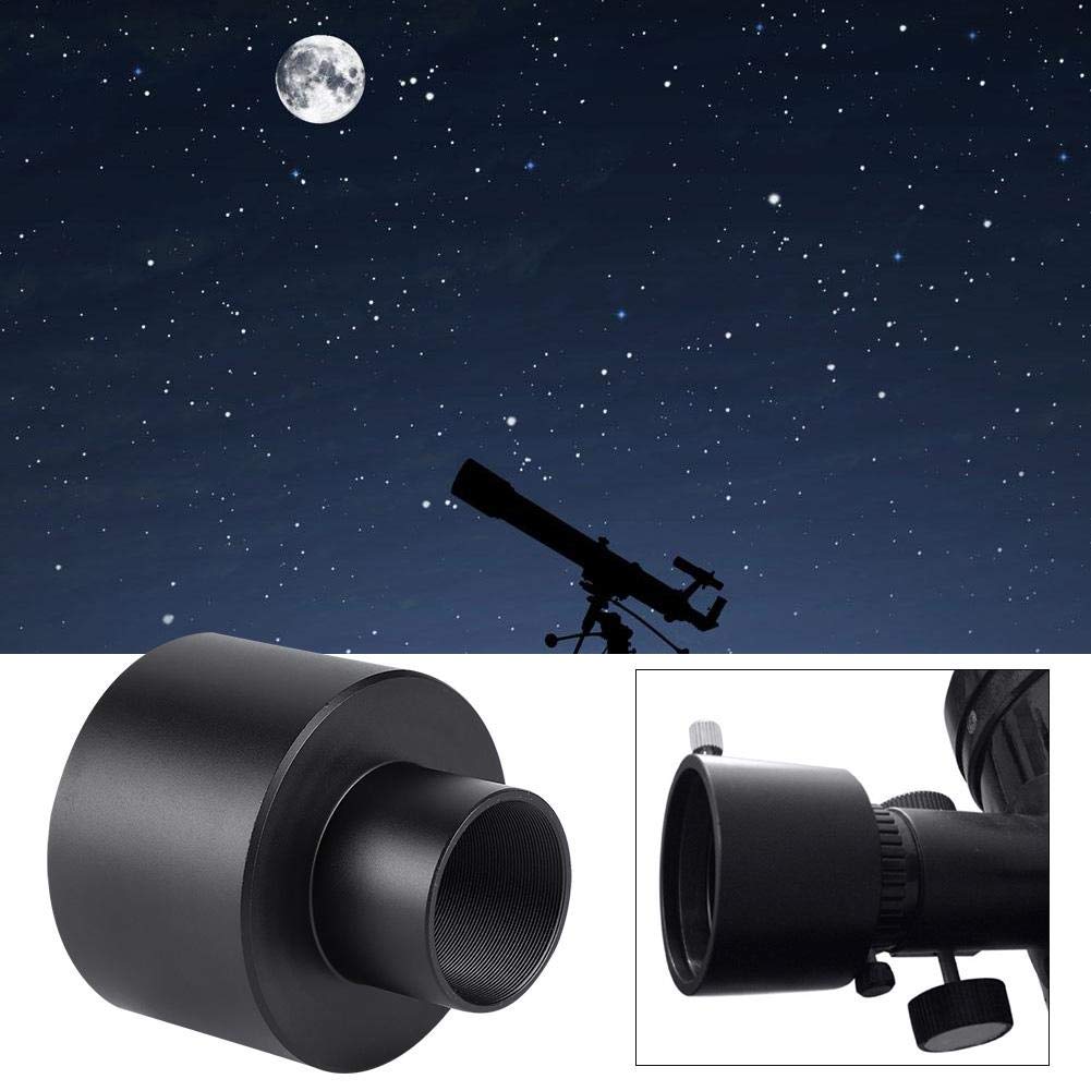 VBESTLIFE Astronomie-Teleskop-Okular Adapter, Professionelles langlebiges Metall 1,25 Zoll auf 2 Zoll Teleskop-Okularadapter 31,7 mm bis 50,8 mm Montierungsadapter