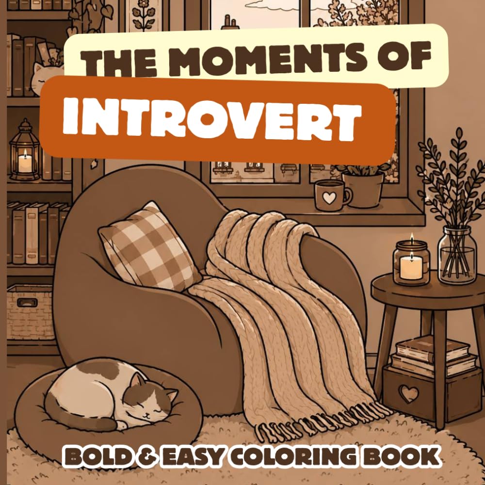The Moments of Introvert Coloring Book: Cozy and Relaxing Pages for Quiet Souls