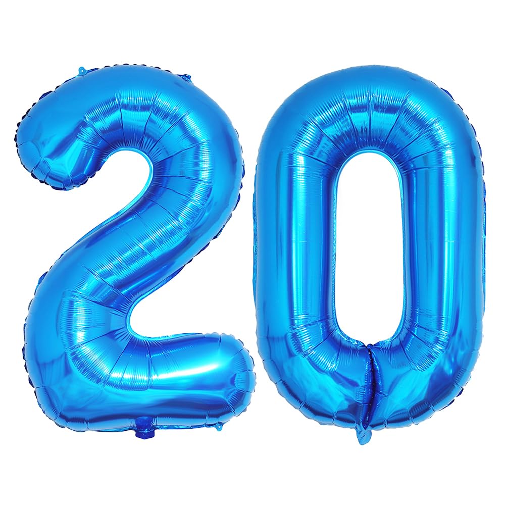 Foil Globo Número 5 Azul 40" (101cm), Inflable Helio o aire, Gigante Numeros 0-9, 10-19, 20-29, 30-100, Grande Globos Decoración para La Boda Aniversario y Cumpleaños Fiestas — view 338